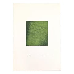 Arnulf Rainer, Grüner Strom -  Signed Drypoint Etching, Abstract Print