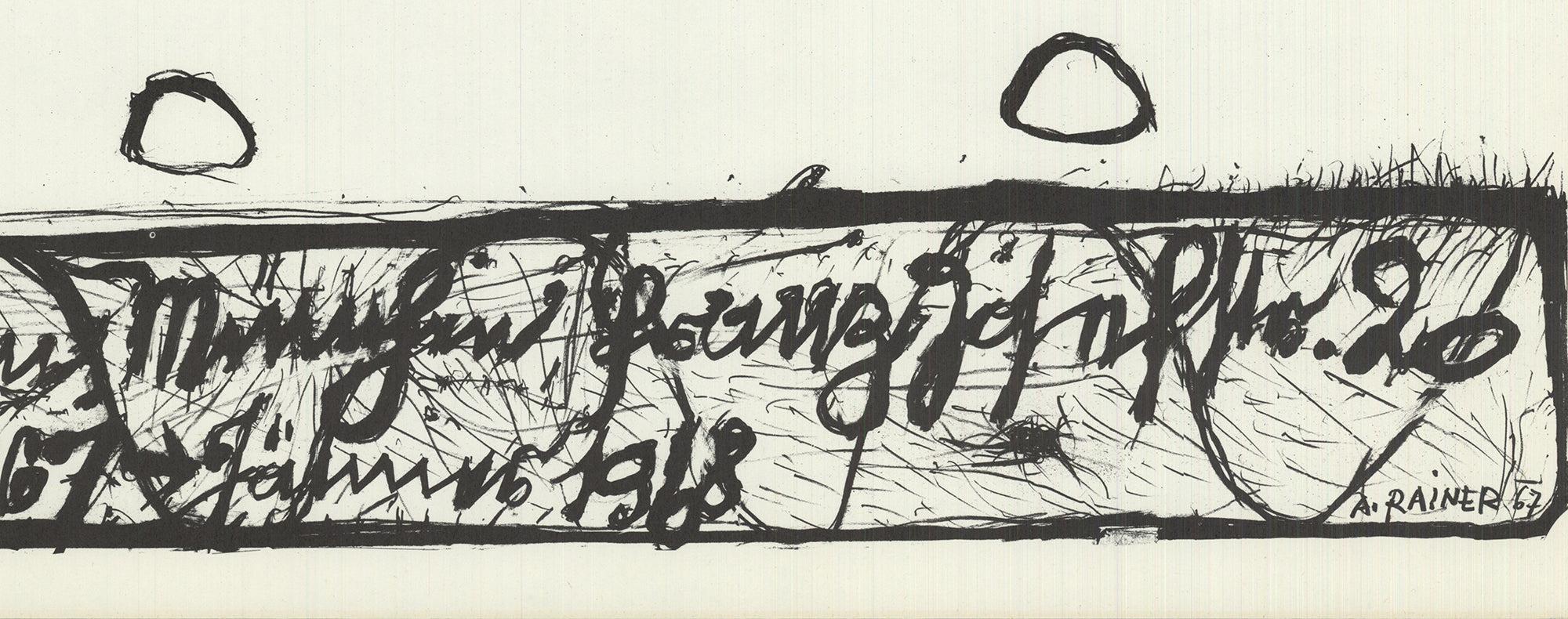 Arnulf Rainer 'Pintorarium' 1967- Lithographie en vente 2