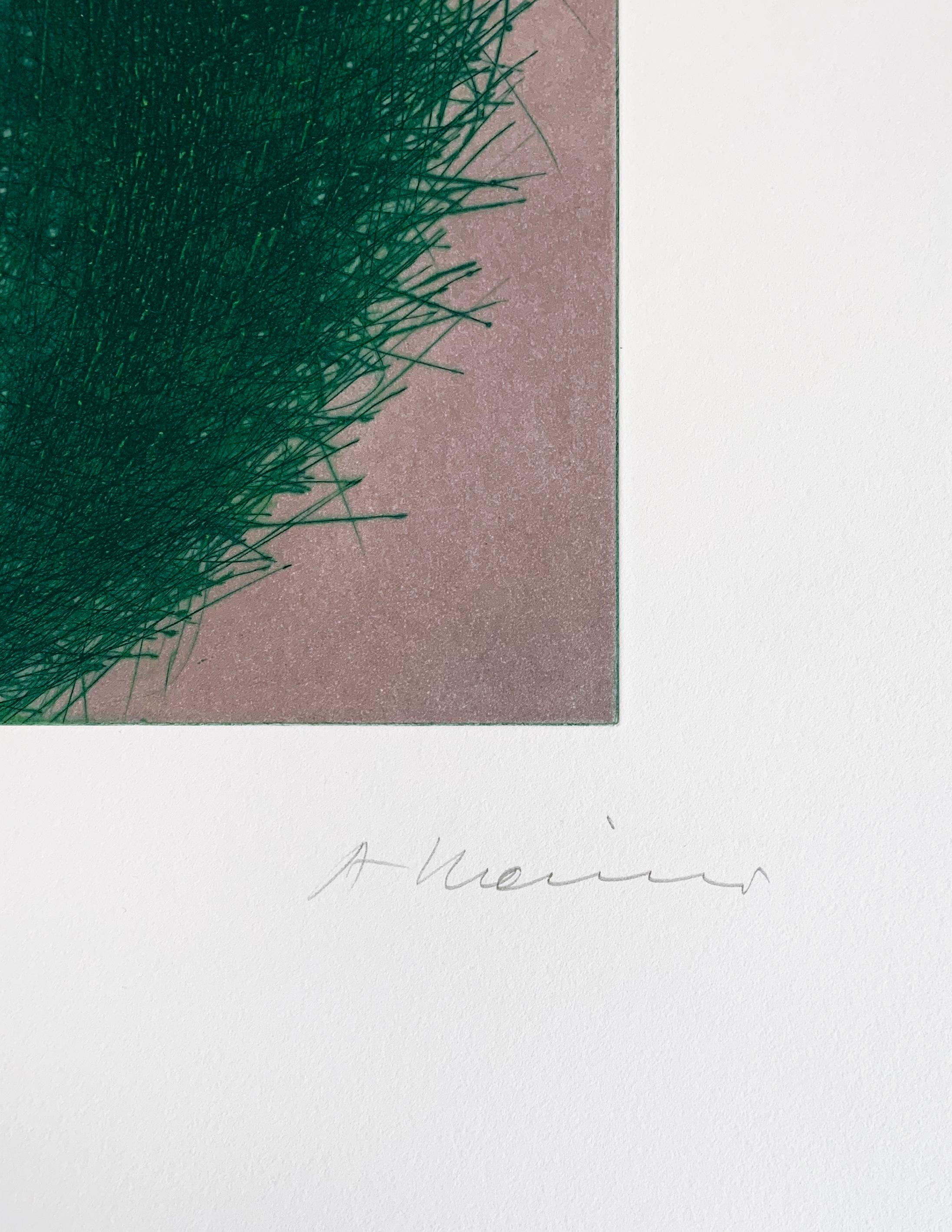 Grünzeug, Contemporary Art, Abstract Art, Art Informel - Print by Arnulf Rainer