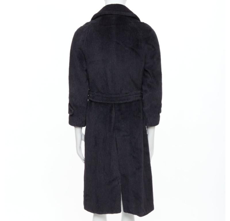  ARNYS PARIS Manteau long à double boutonnage gris 100 % laine alpaca Pour hommes 