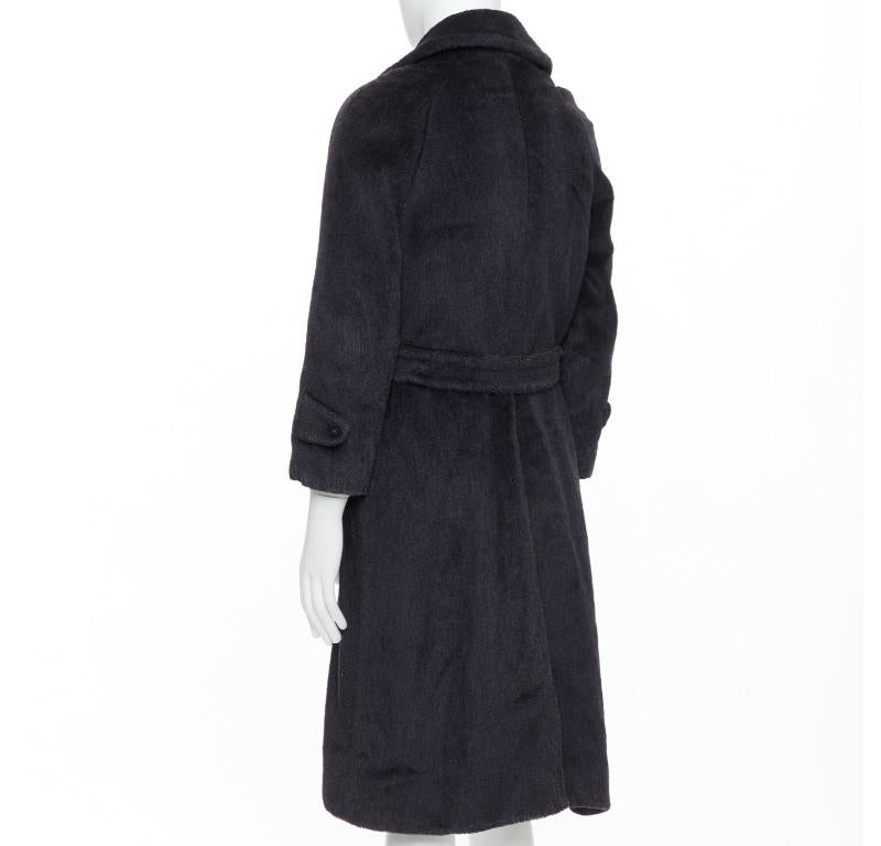 ARNYS PARIS Manteau long à double boutonnage gris 100 % laine alpaca 1