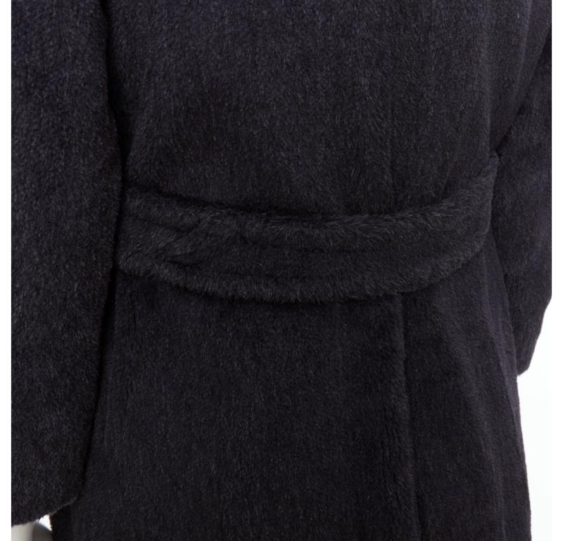 ARNYS PARIS Manteau long à double boutonnage gris 100 % laine alpaca 2
