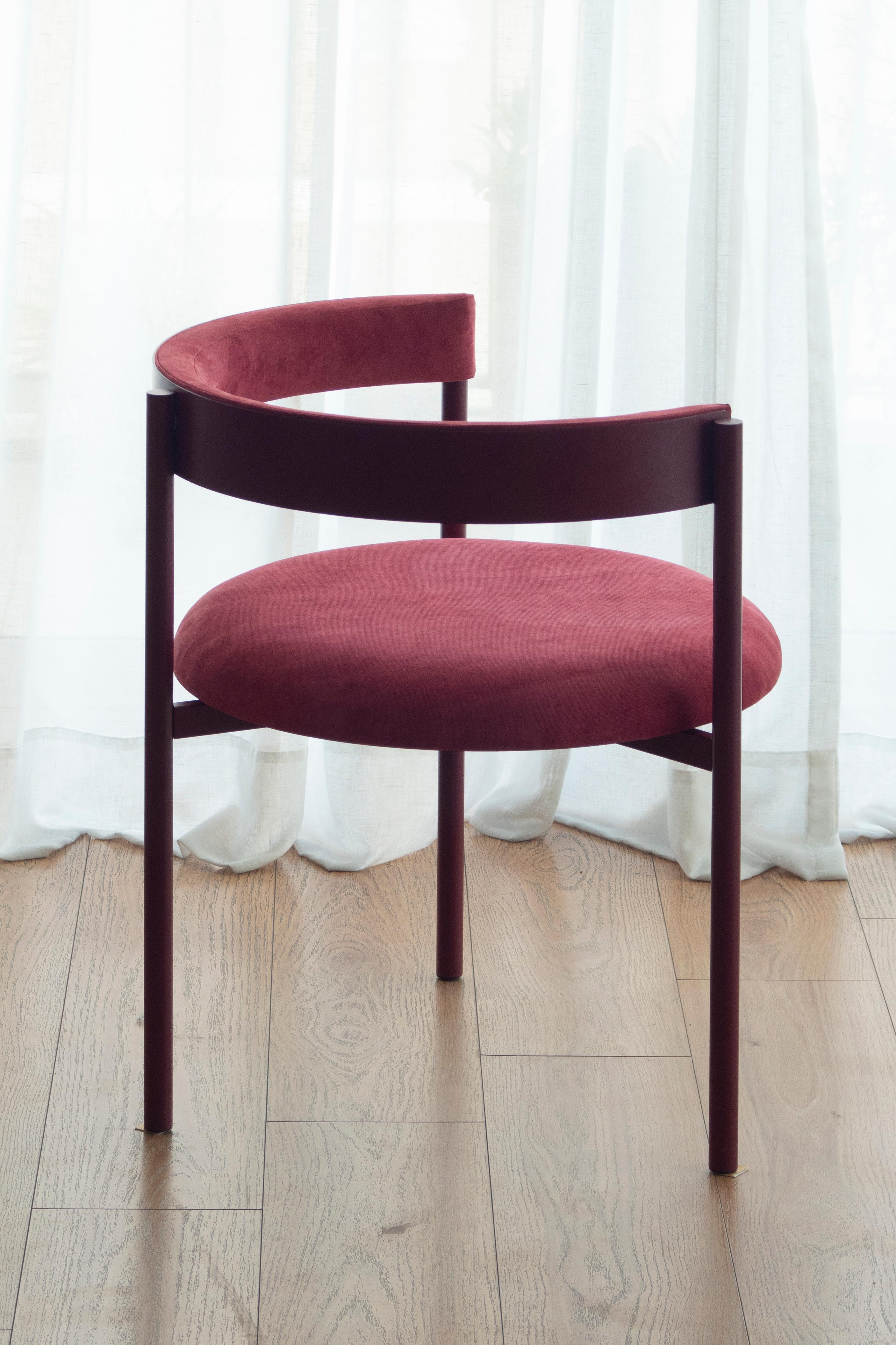 Modern Aro Chair, Merlot by Ries For Sale