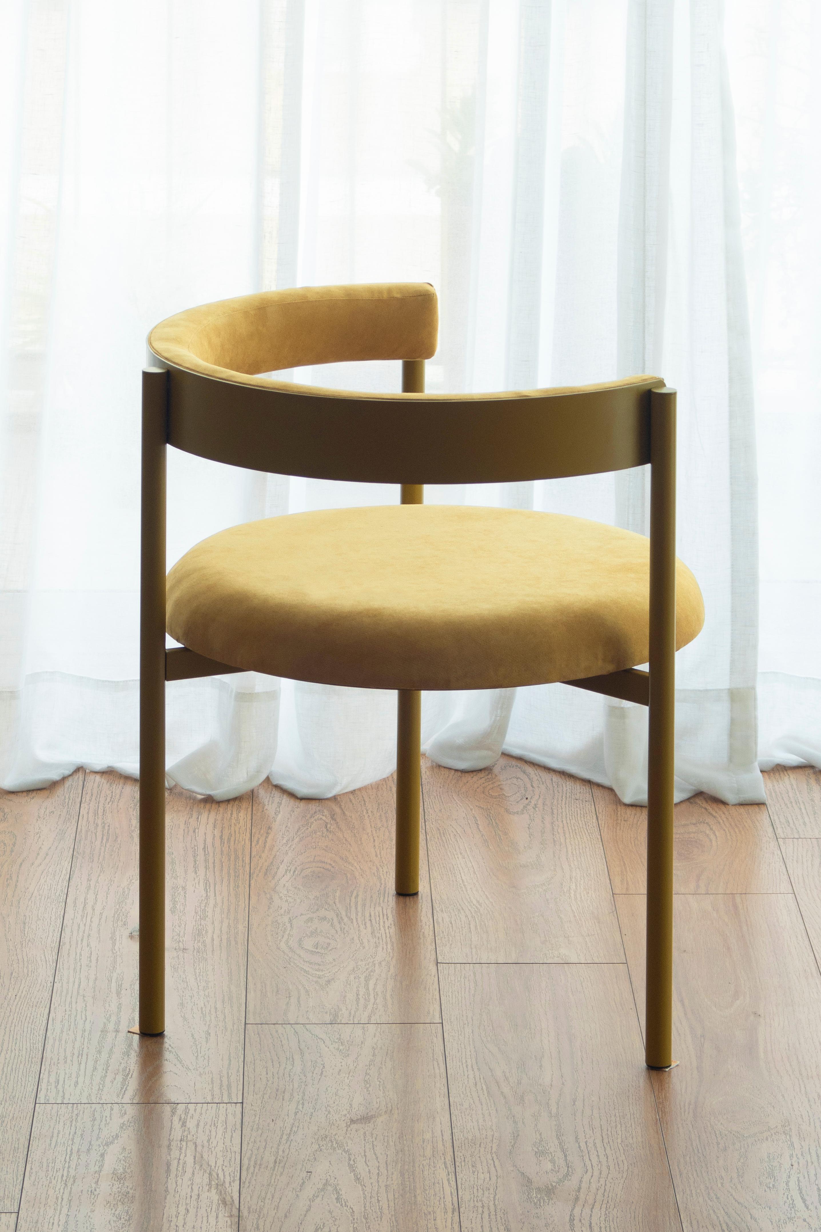 Modern Aro Chair, Yellow by Ries For Sale