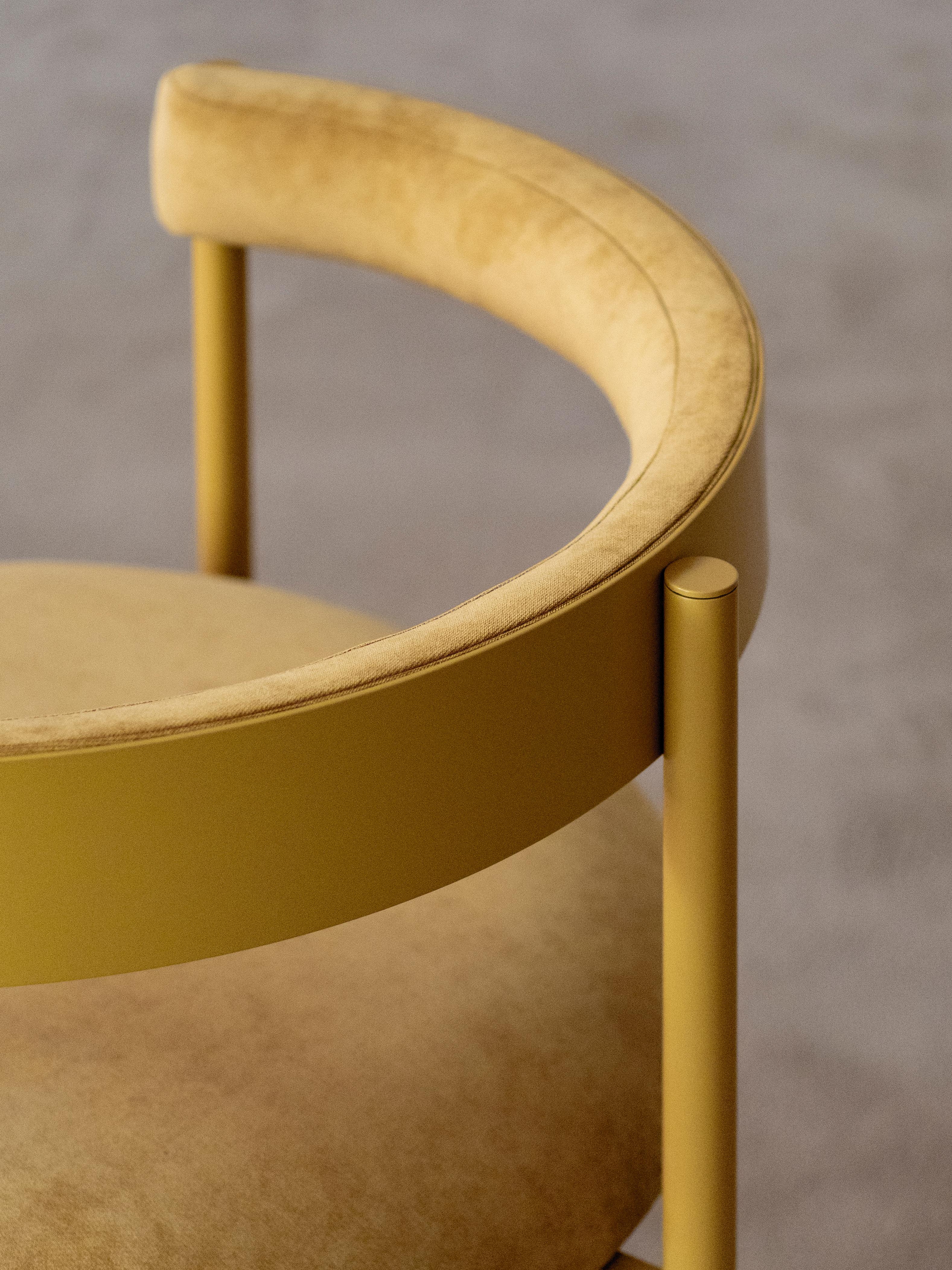Aro Chair, Yellow by Ries In New Condition For Sale In Geneve, CH