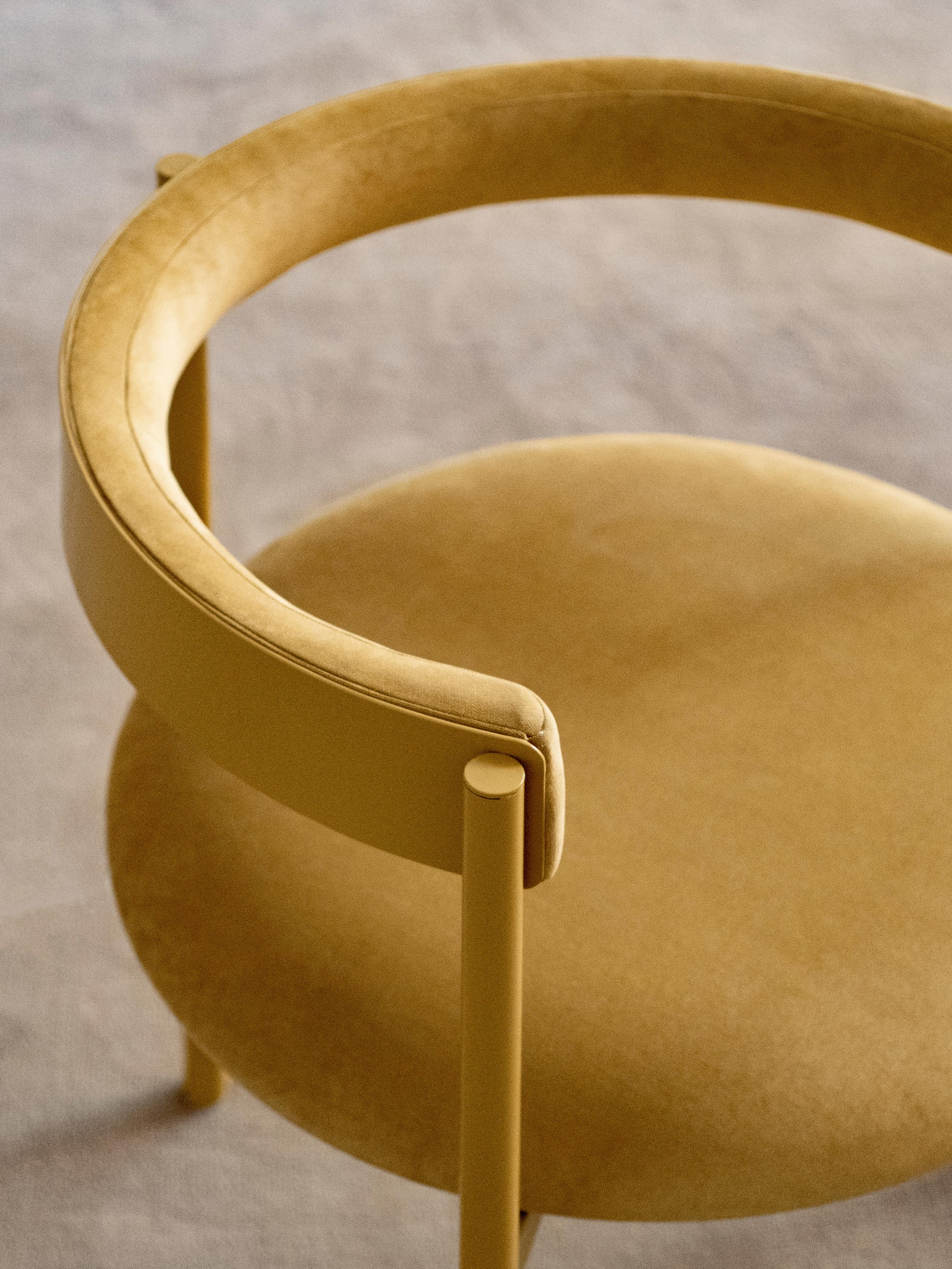 Contemporary Aro Chair, Yellow by Ries For Sale