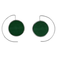 Aro Dangle Earrings in Epoxy Resin & 925 Sterling Silver by xMartaja