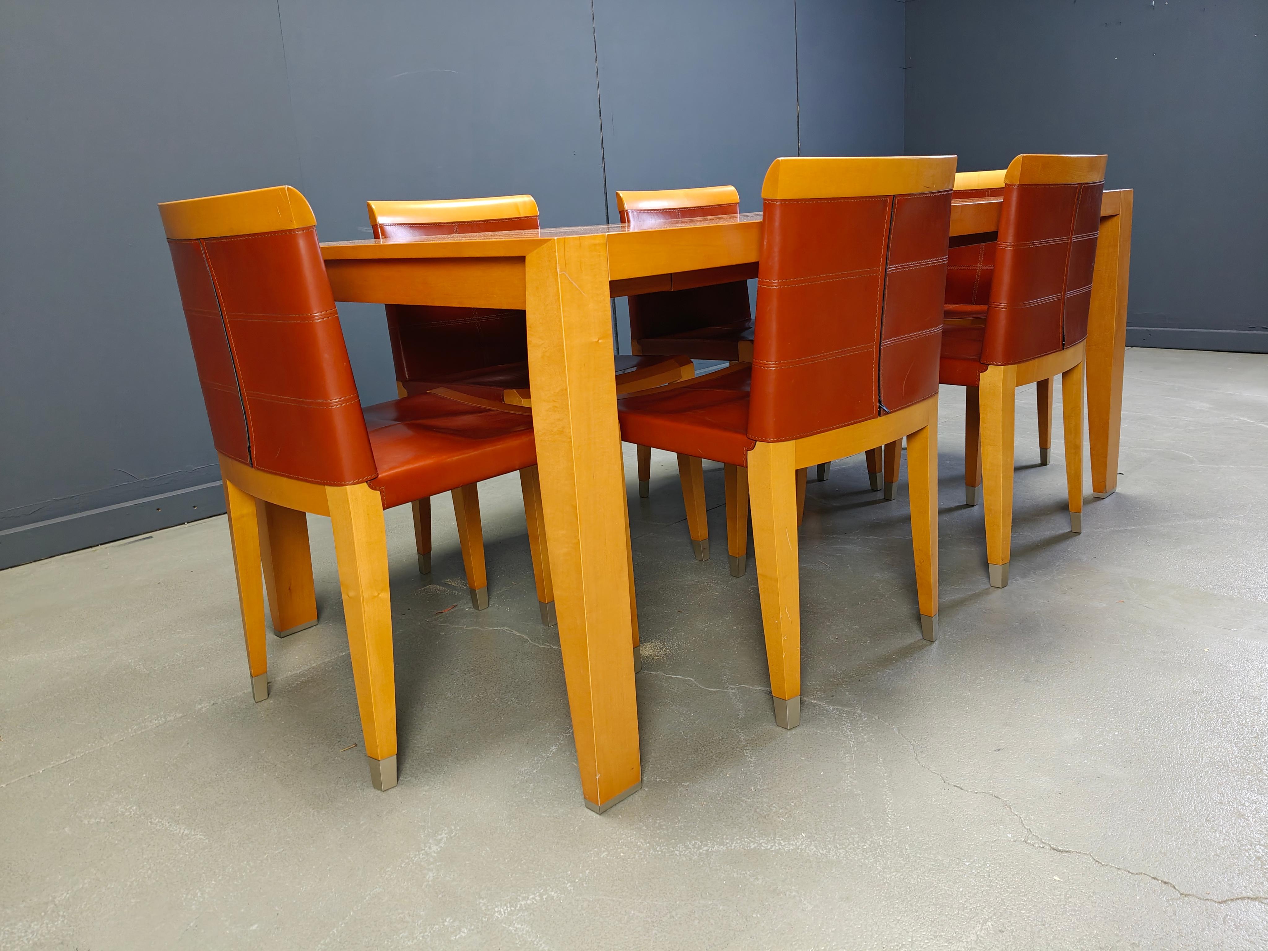 Sedie e tavolo da pranzo Aro di Chi Wing Lo Chairs per Giorgetti, Italia In condizioni buone in vendita a Leuven, Vlaams Gewest