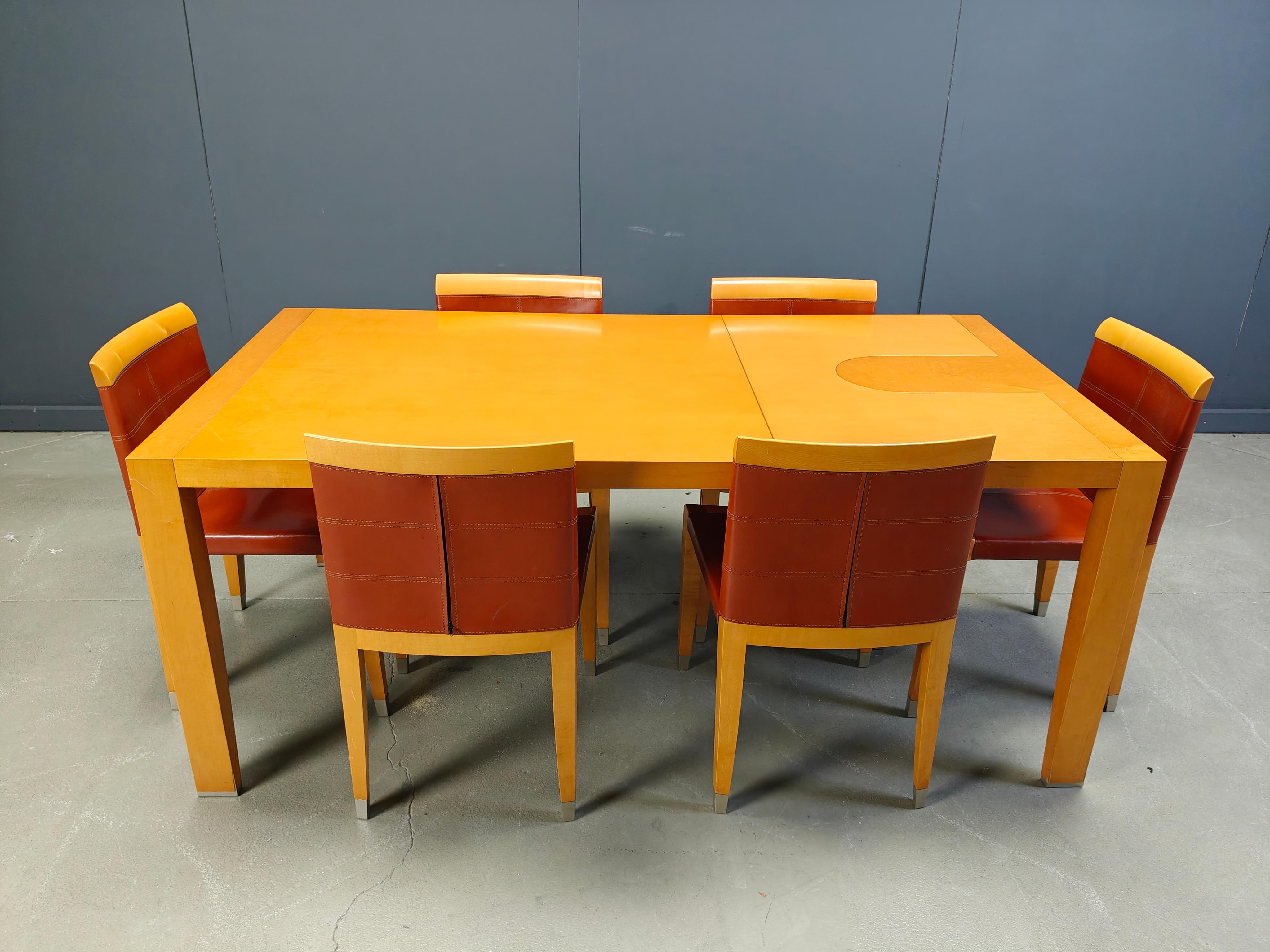 Sedie e tavolo da pranzo Aro di Chi Wing Lo Chairs per Giorgetti, Italia in vendita 1