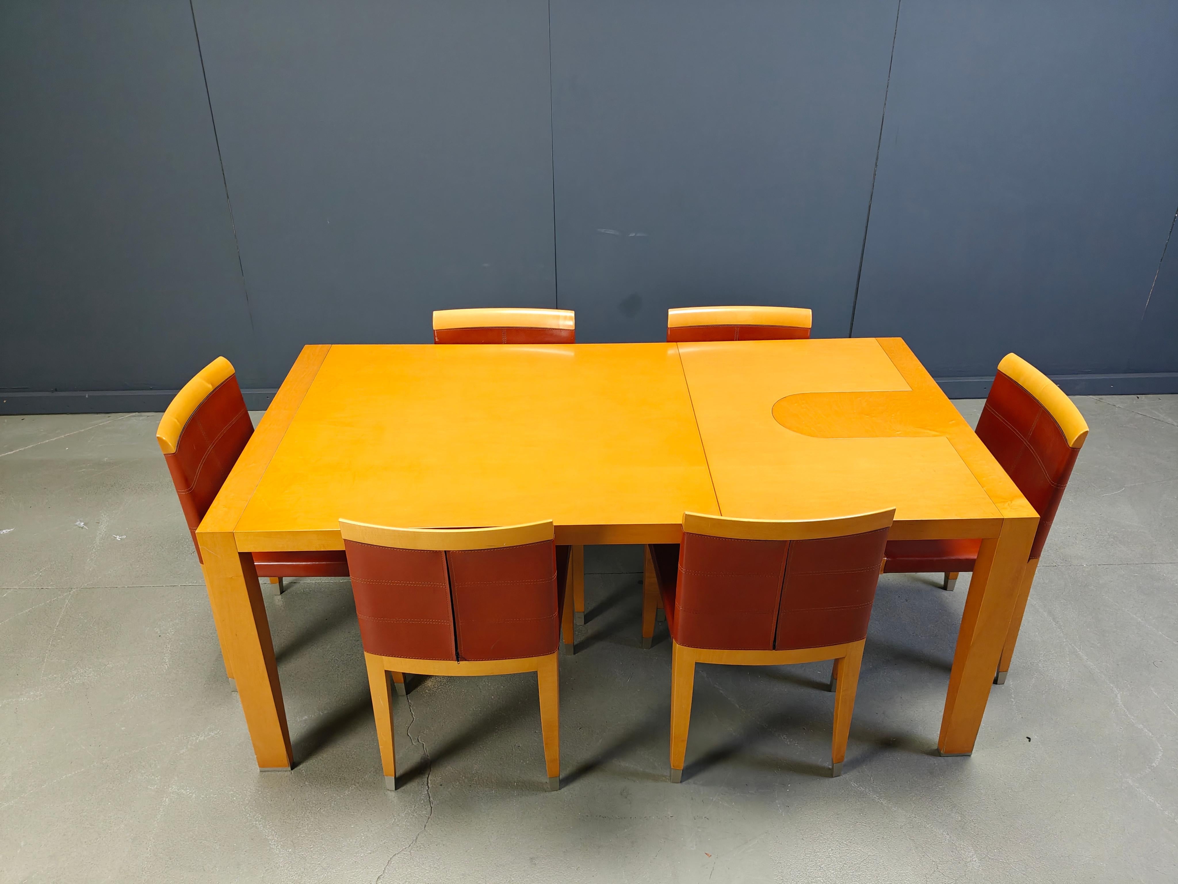 Sedie e tavolo da pranzo Aro di Chi Wing Lo Chairs per Giorgetti, Italia in vendita 2