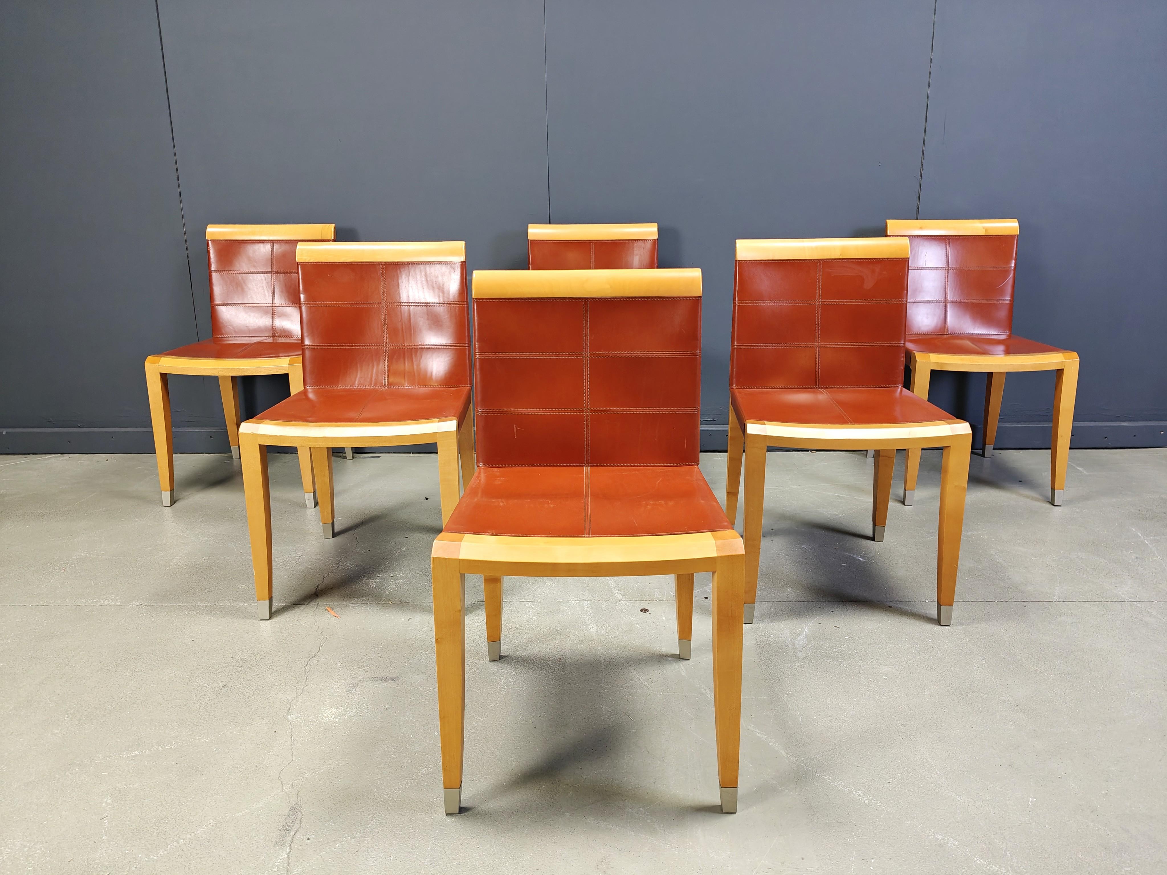 Sedie da pranzo Aro di Chi Wing Lo Chairs per Giorgetti, Italia - set da 6 in vendita 3