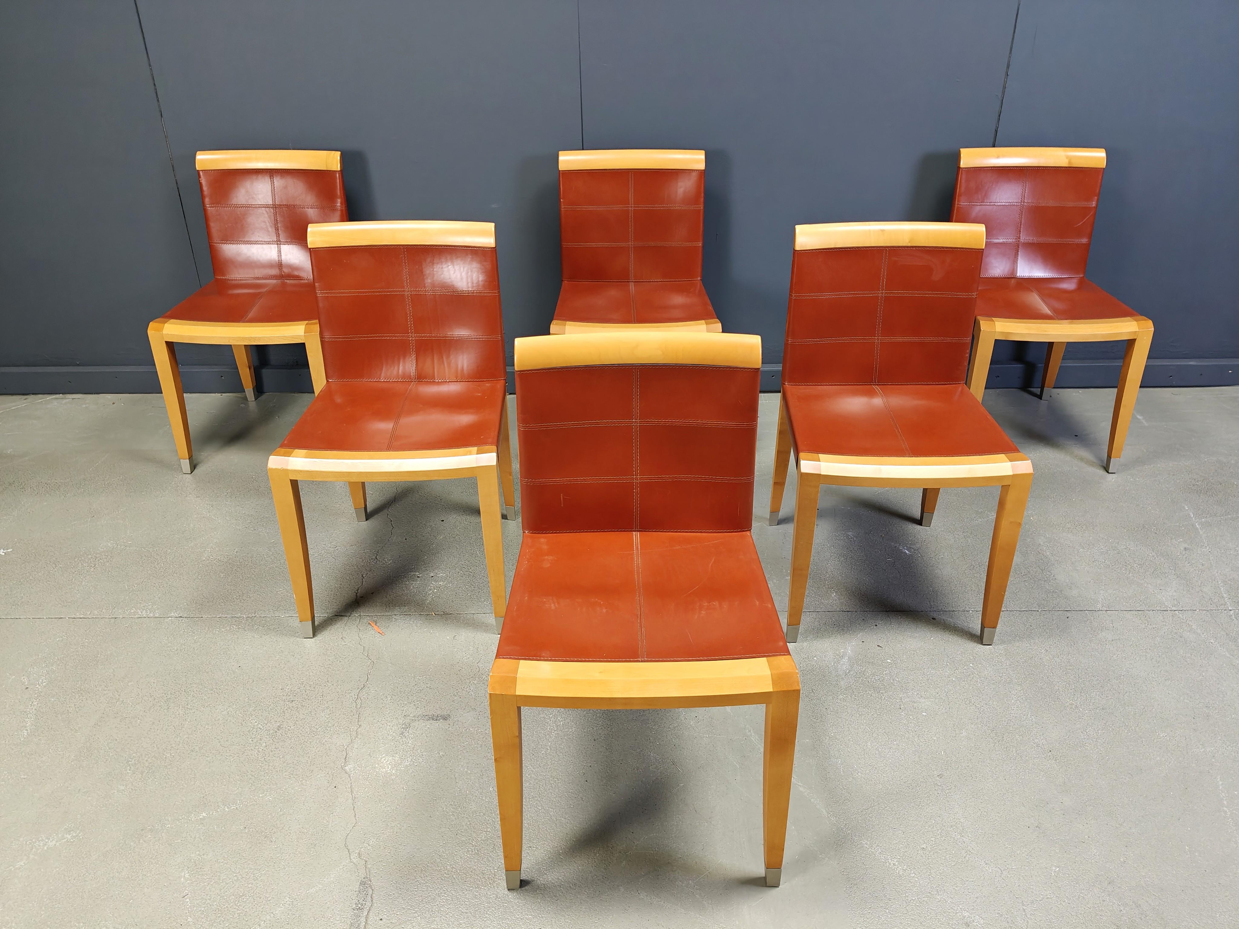 Sedie da pranzo Aro di Chi Wing Lo Chairs per Giorgetti, Italia - set da 6 in vendita 4