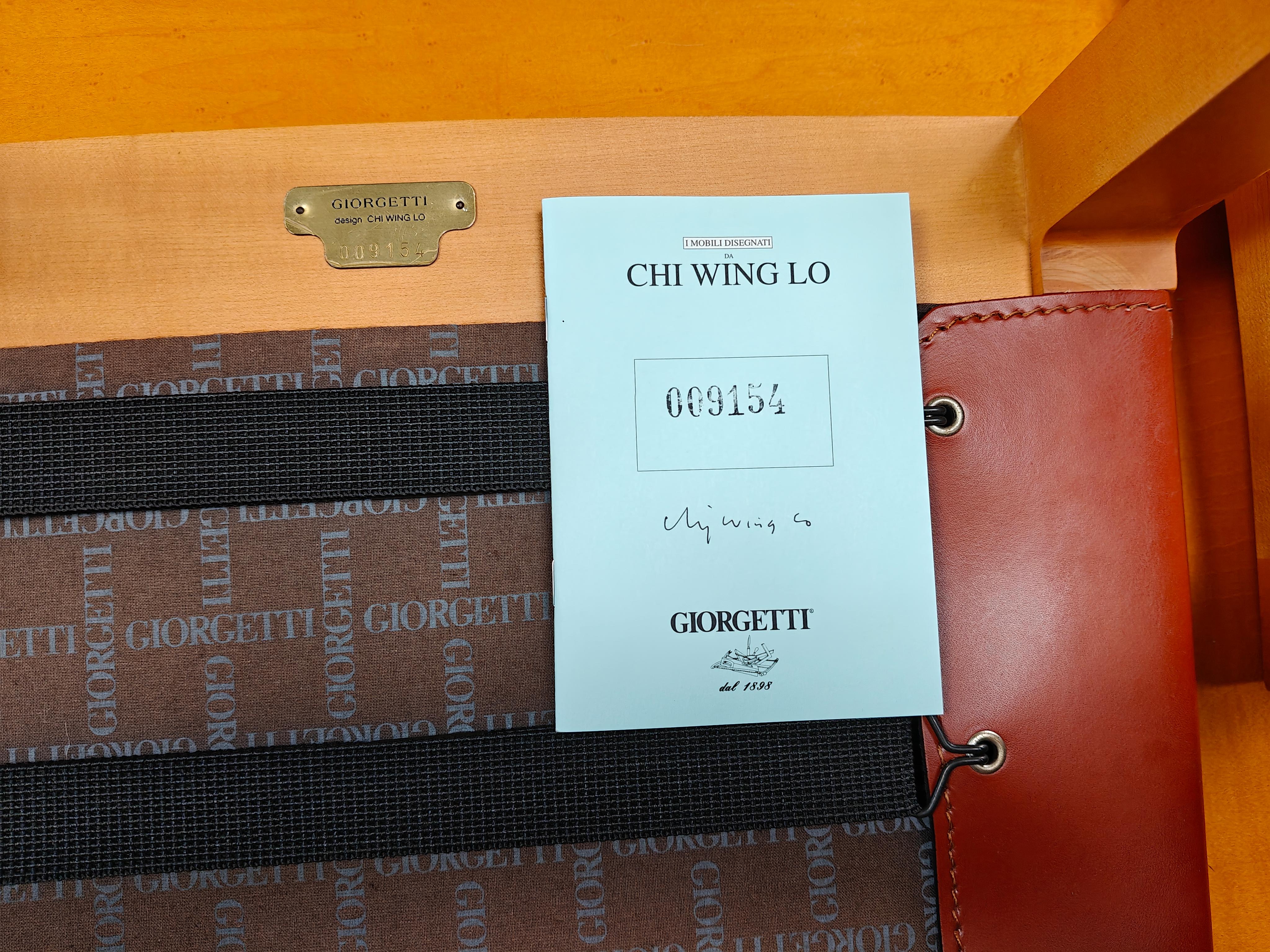 Sedie da pranzo Aro di Chi Wing Lo Chairs per Giorgetti, Italia - set da 6 in vendita 5