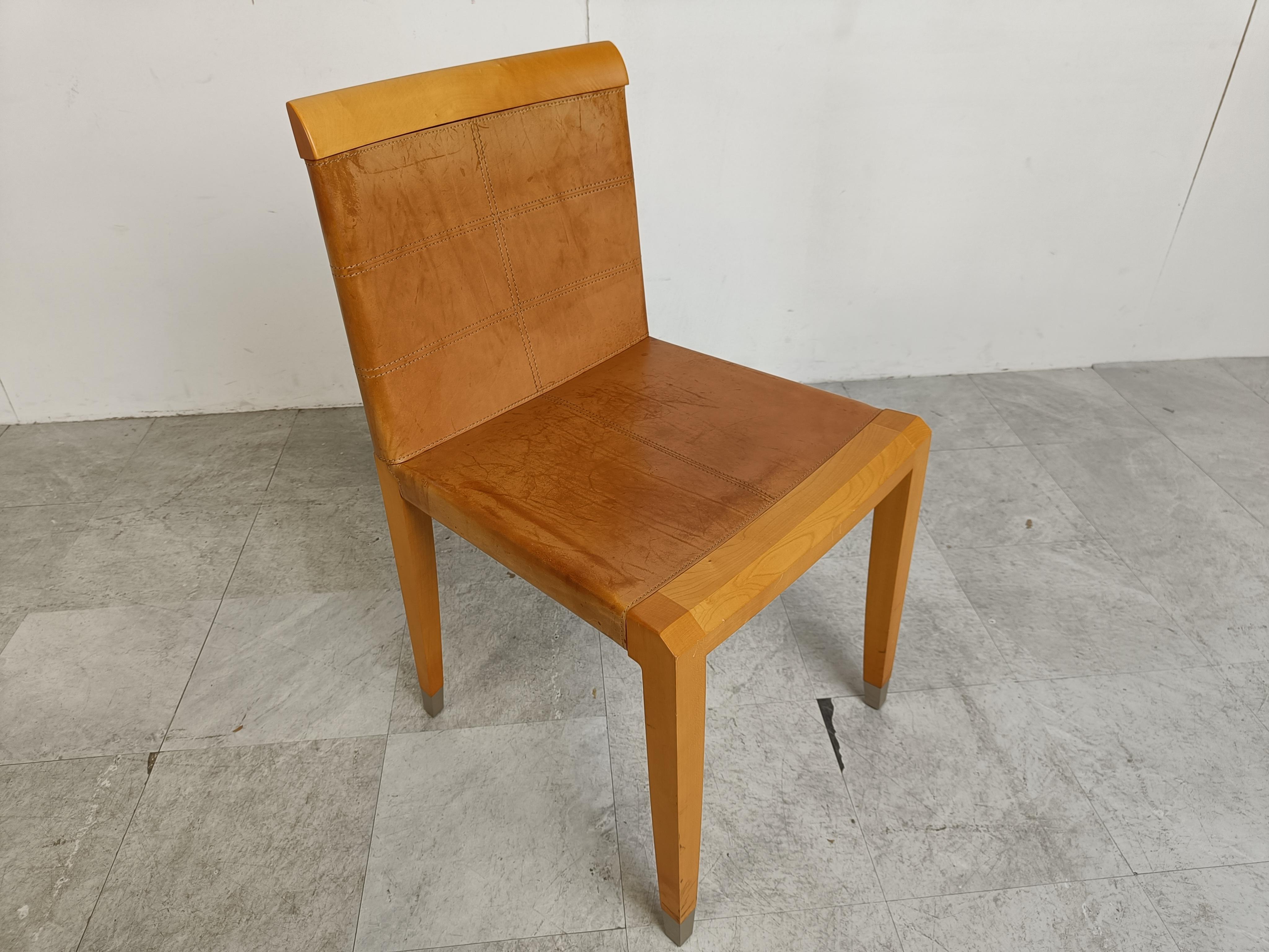 Aro Dining Chairs by Chi Wing Lo Chairs for Giorgetti, Italy, Set of 6 7