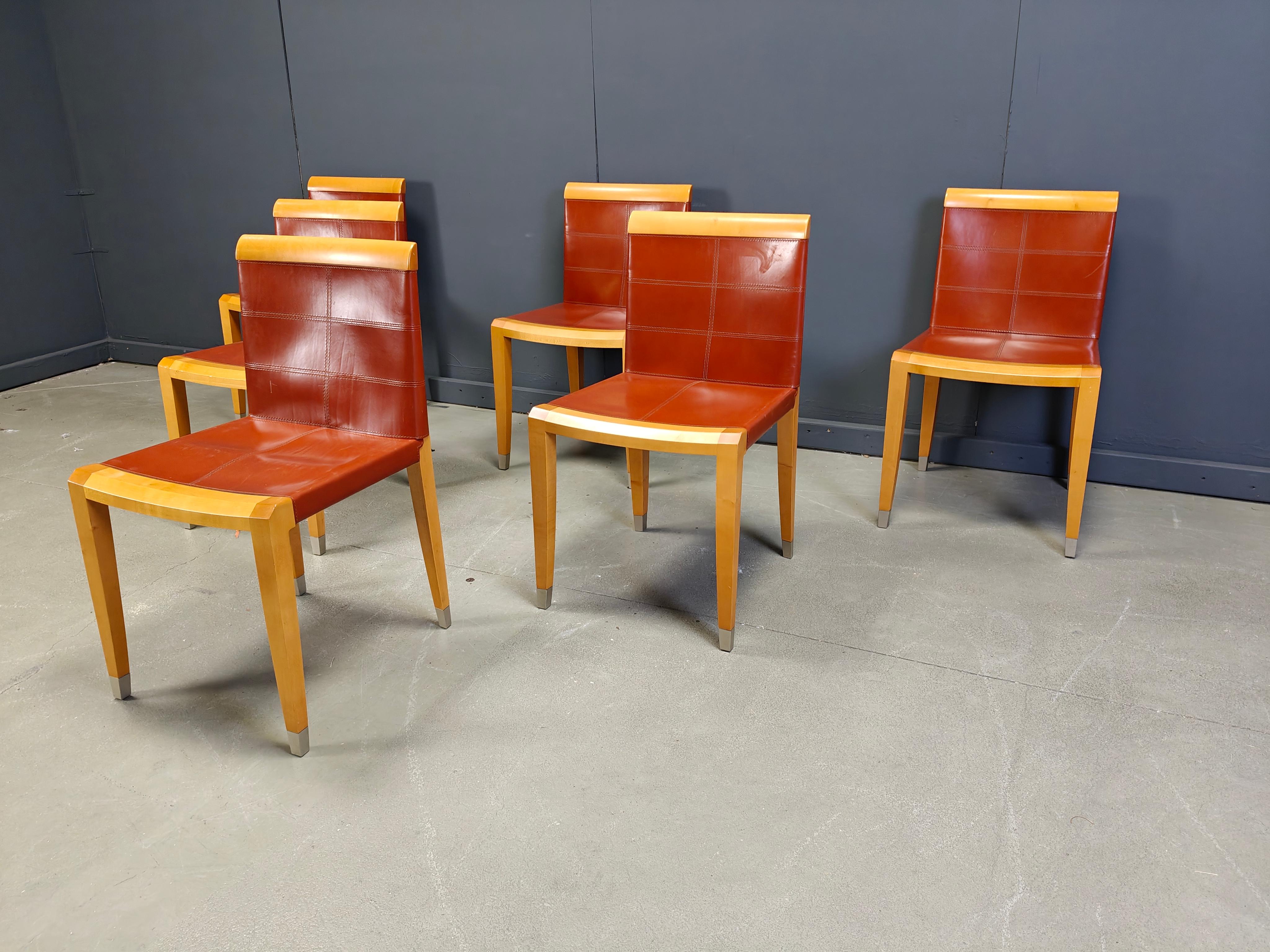 Sedie da pranzo Aro di Chi Wing Lo Chairs per Giorgetti, Italia - set da 6 In condizioni buone in vendita a Leuven, Vlaams Gewest