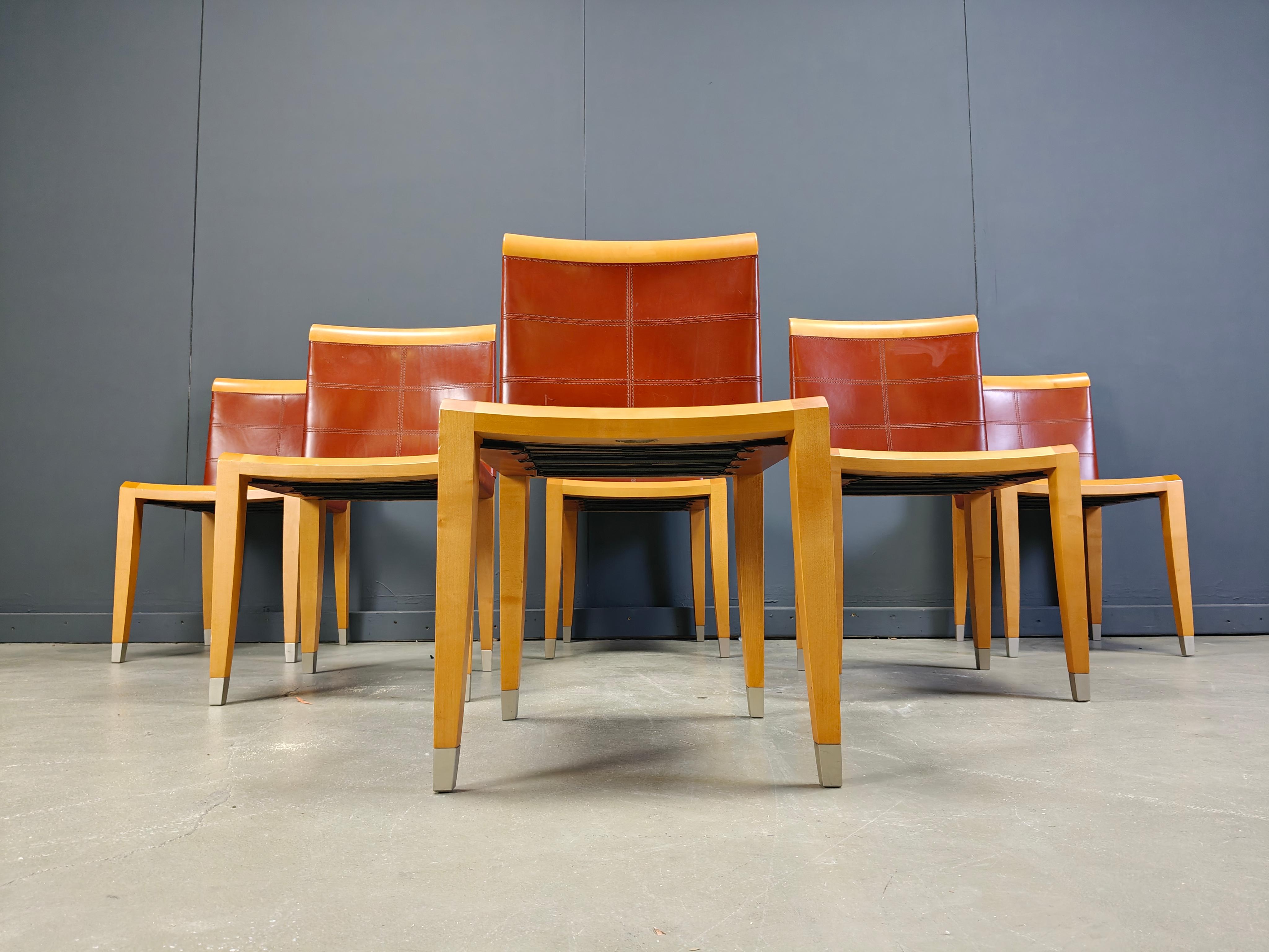 Sedie da pranzo Aro di Chi Wing Lo Chairs per Giorgetti, Italia - set da 6 in vendita 1