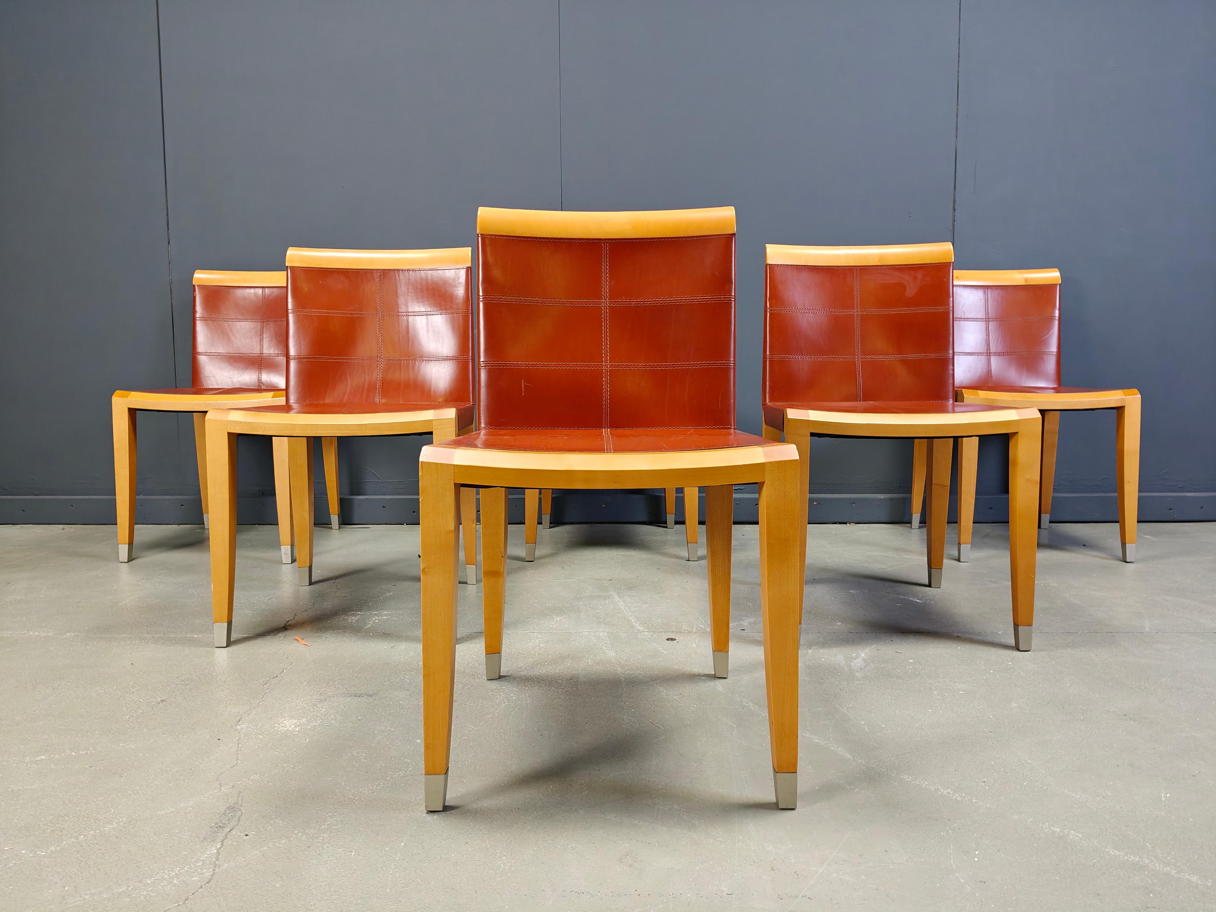 Sedie da pranzo Aro di Chi Wing Lo Chairs per Giorgetti, Italia - set da 6 in vendita 2