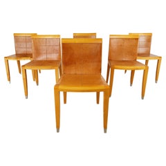 Aro Dining Chairs by Chi Wing Lo Chairs for Giorgetti, Italy, Set of 6