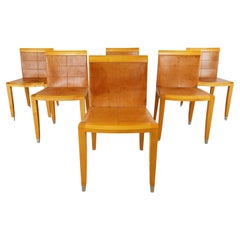 Used Aro Dining Chairs by Chi Wing Lo Chairs for Giorgetti, Italy, Set of 6