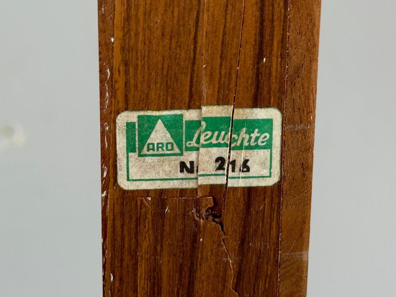 Aro Leuchten, Teak, Ottone, Fabrice, Applique a forbice, Germania, anni '60 in vendita 3