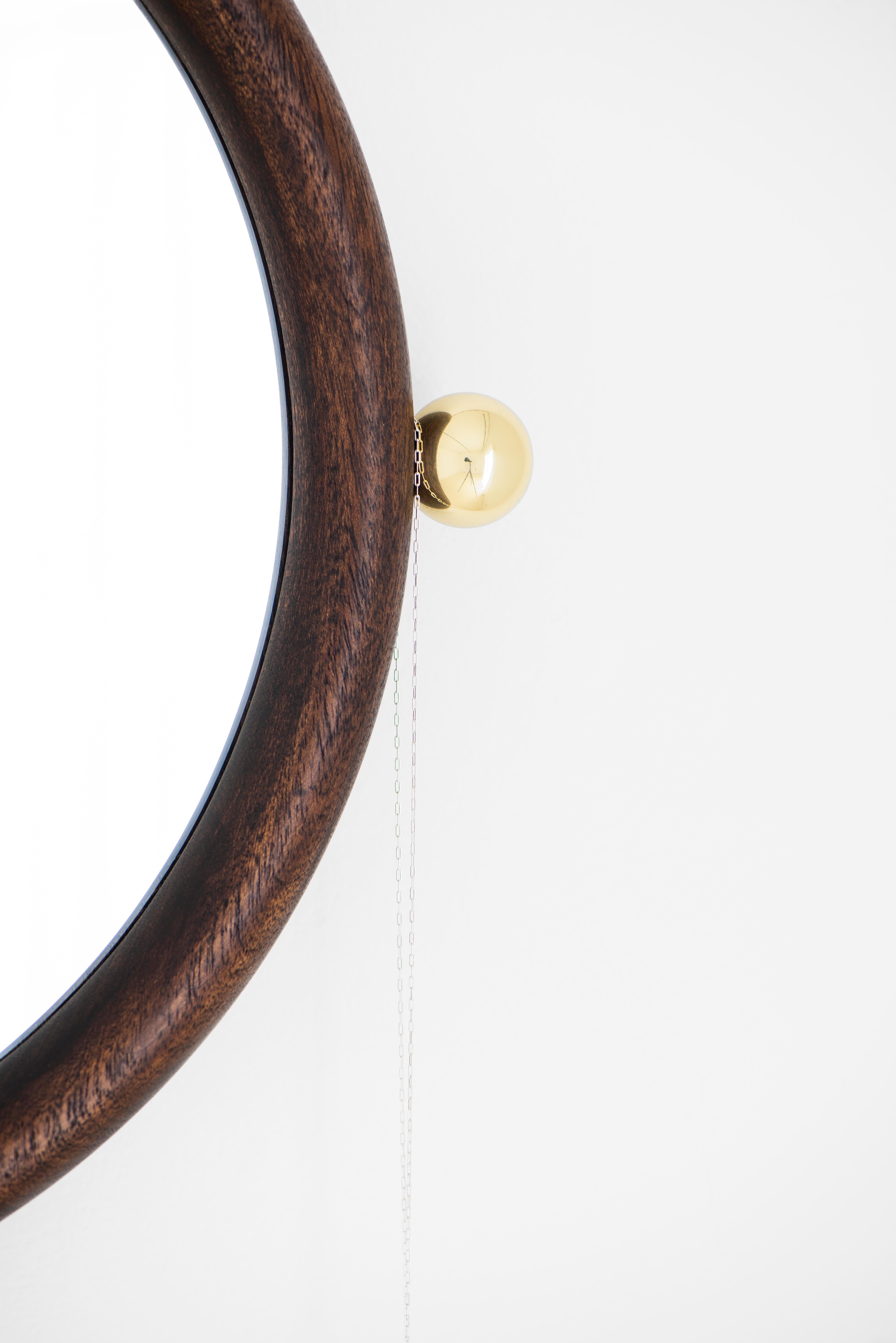 Aro Oval Mirror 55 by Leandro Garcia Contemporary Brazil Design For Sale 8