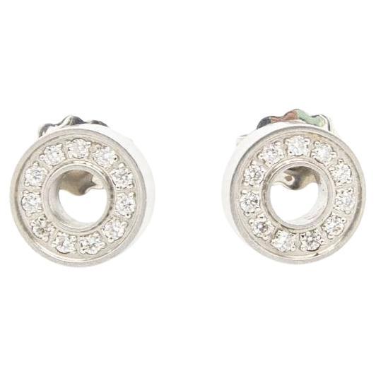 ARO Steel and Diamond Earrings For Sale