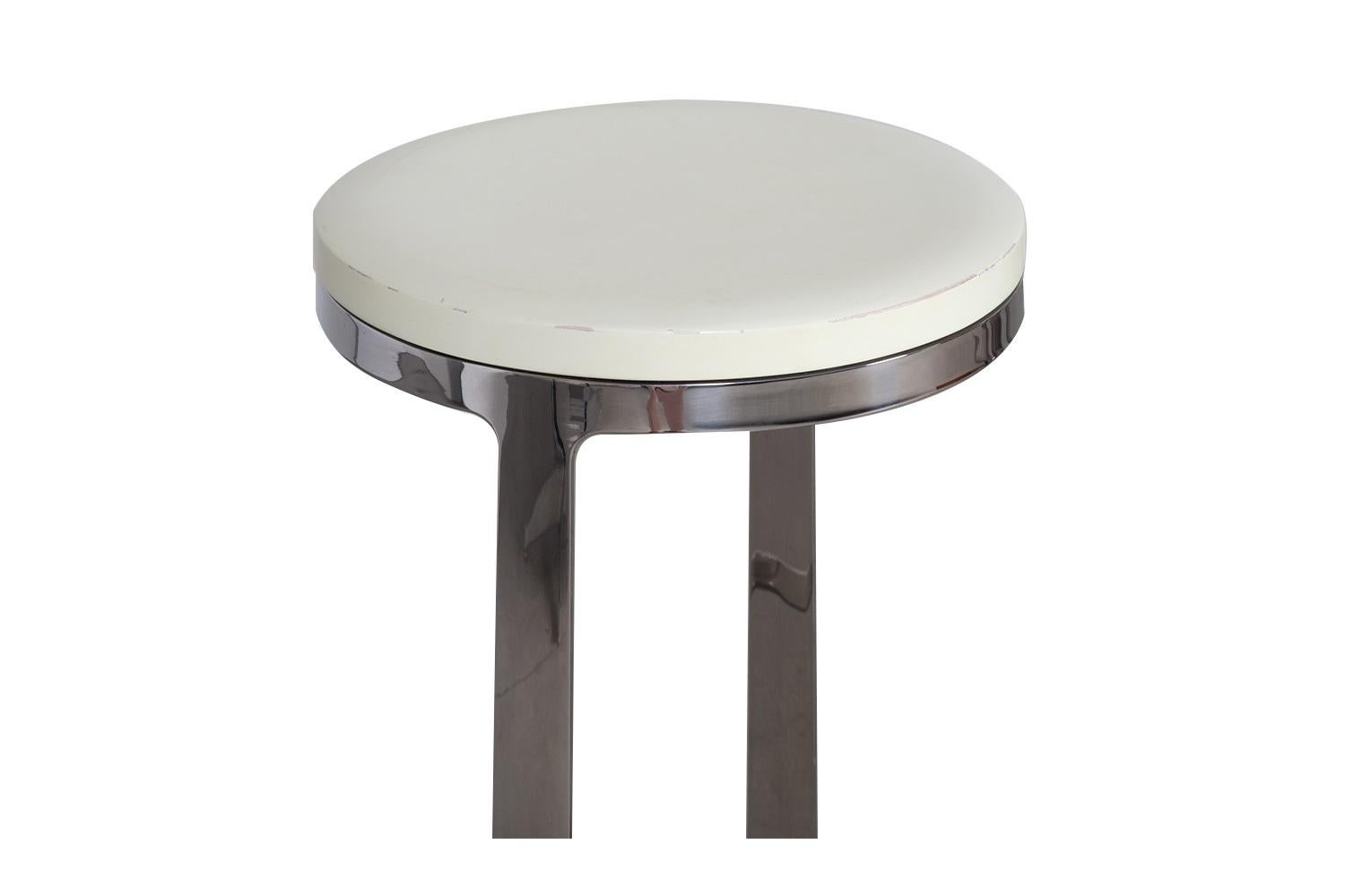 Polished Aro Swivel Bar Stools Four by Lievore Altherr Molina for Bernhardt Design For Sale