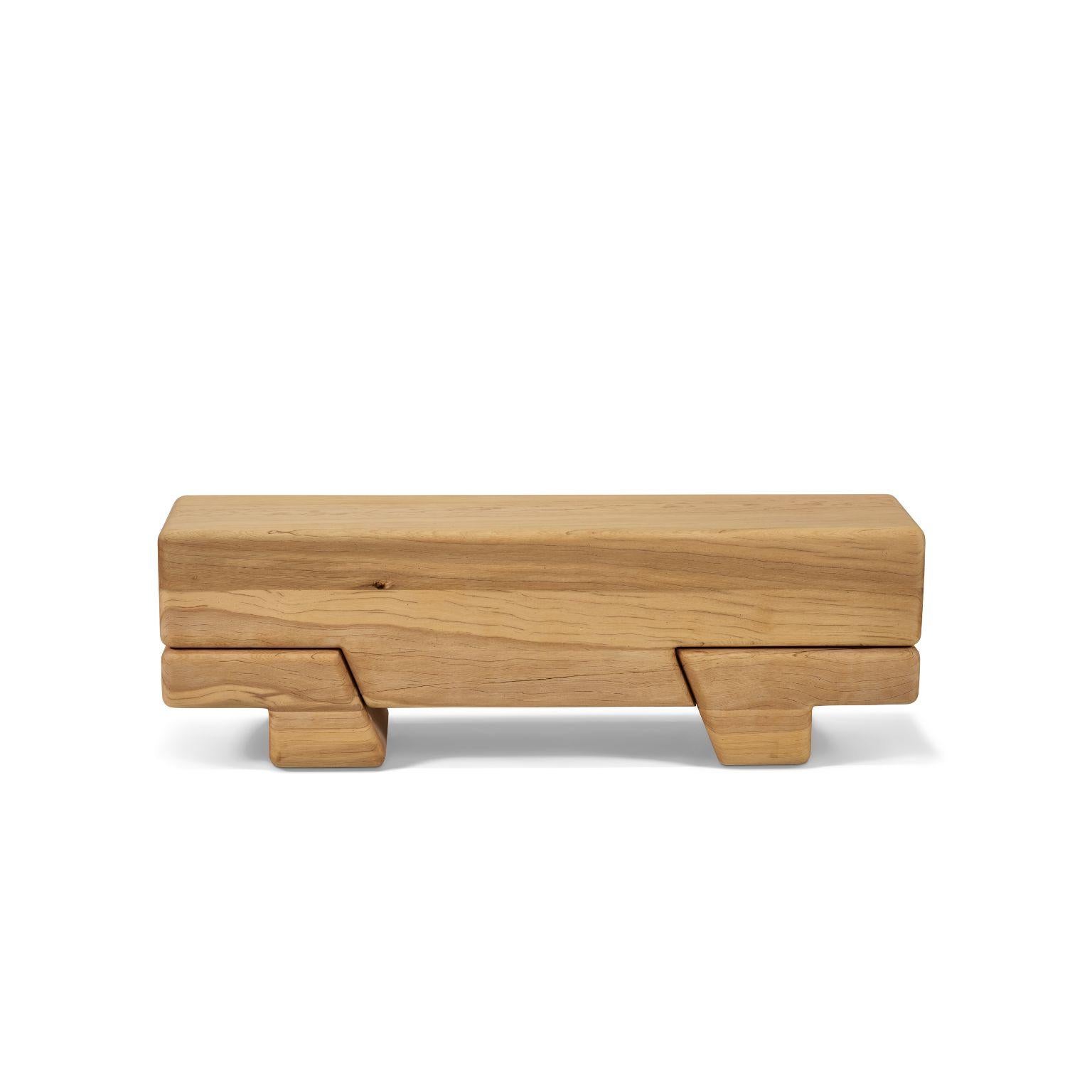Aromatique Cedre Laminated bench by Contemporary Ecowood
Dimensions: W 120 x D 29 x H 39 cm
Materials: Cedre
Finishing: Monocoat Wood Oil

Contemporary Ecowood’s story began in a craft workshop in 2009. Our wood passion made us focus on fallen