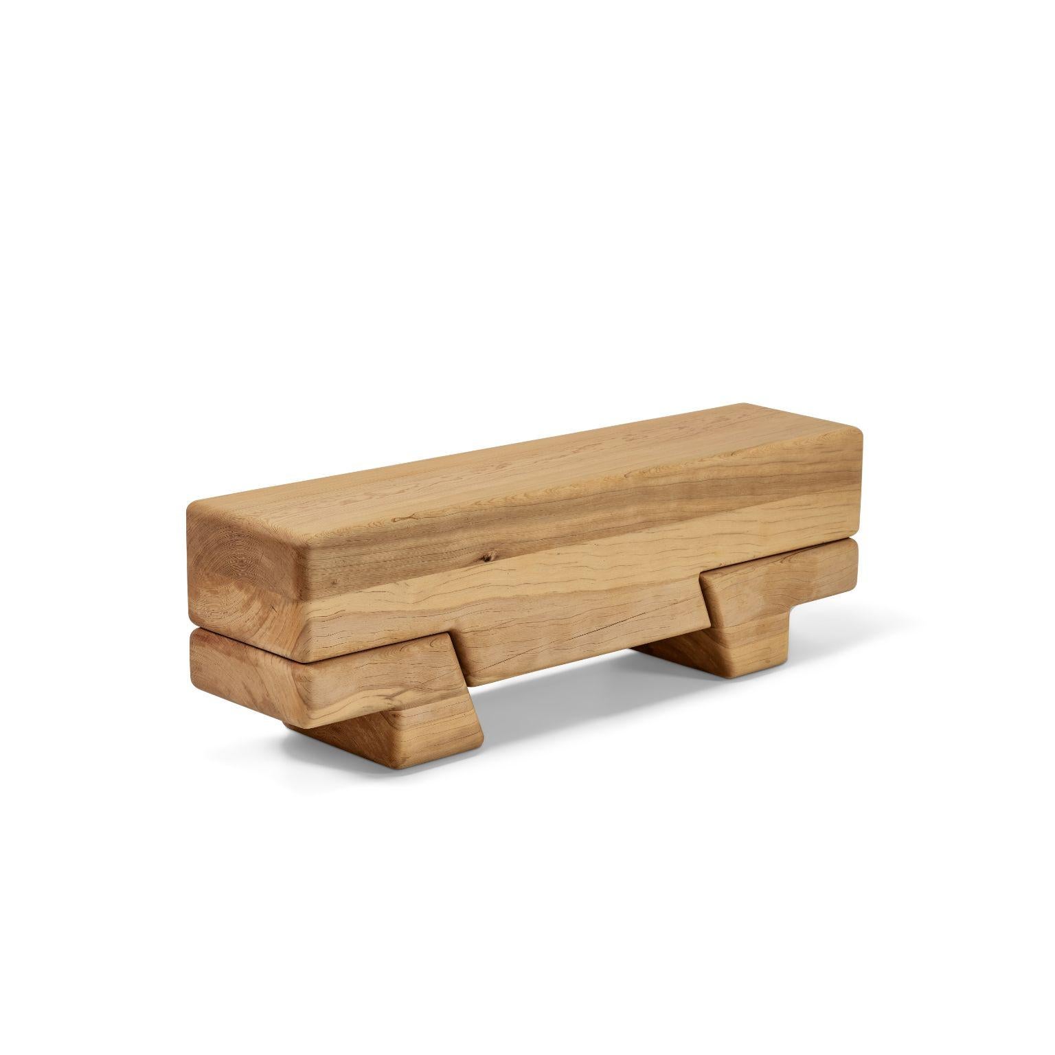 Turkish Aromatique Cedre Laminated Bench by Contemporary Ecowood For Sale