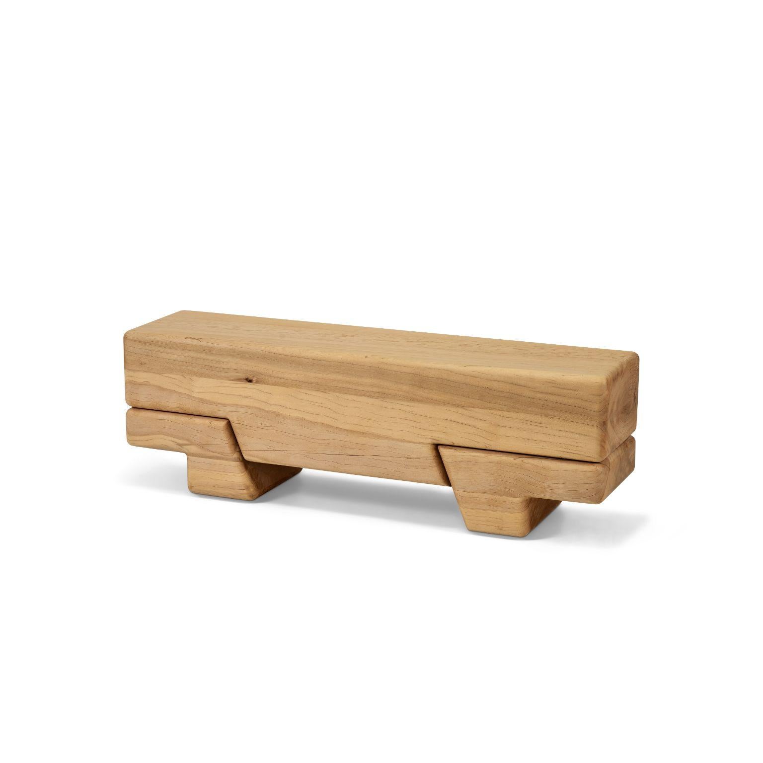 Aromatique Cedre Laminated Bench by Contemporary Ecowood In New Condition For Sale In Geneve, CH