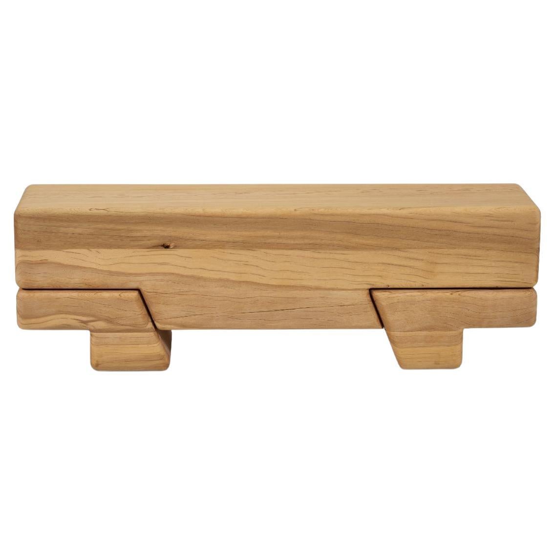 Aromatique Cedre Laminated Bench by Contemporary Ecowood For Sale