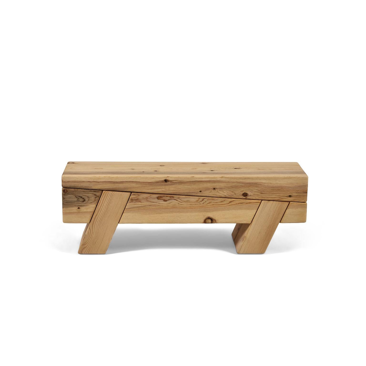 Turkish Aromatique Cedre Monoblock Bench by Contemporary Ecowood For Sale