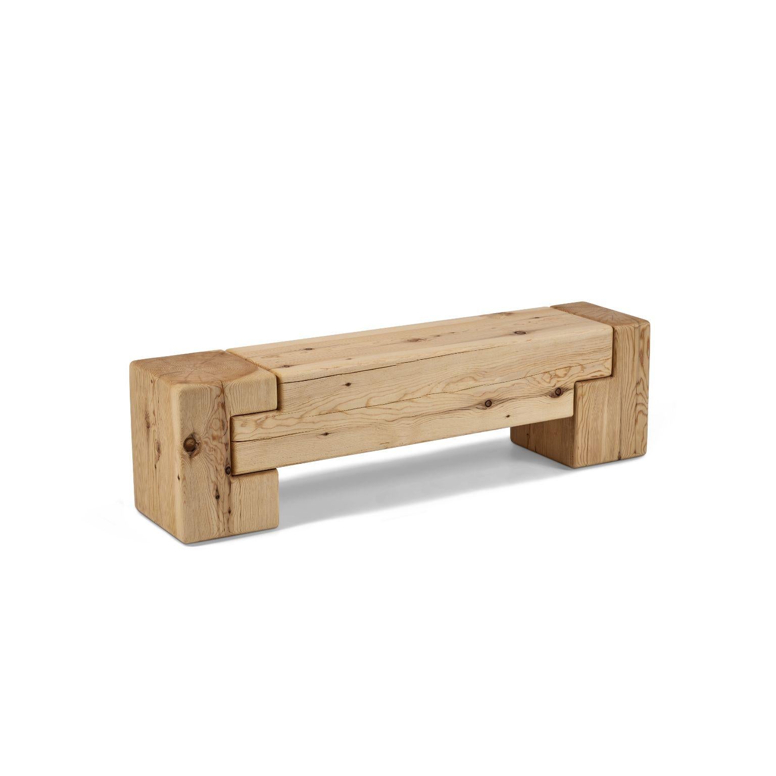 Turkish Aromatique Cedre Monoblock Bench by Contemporary Ecowood For Sale