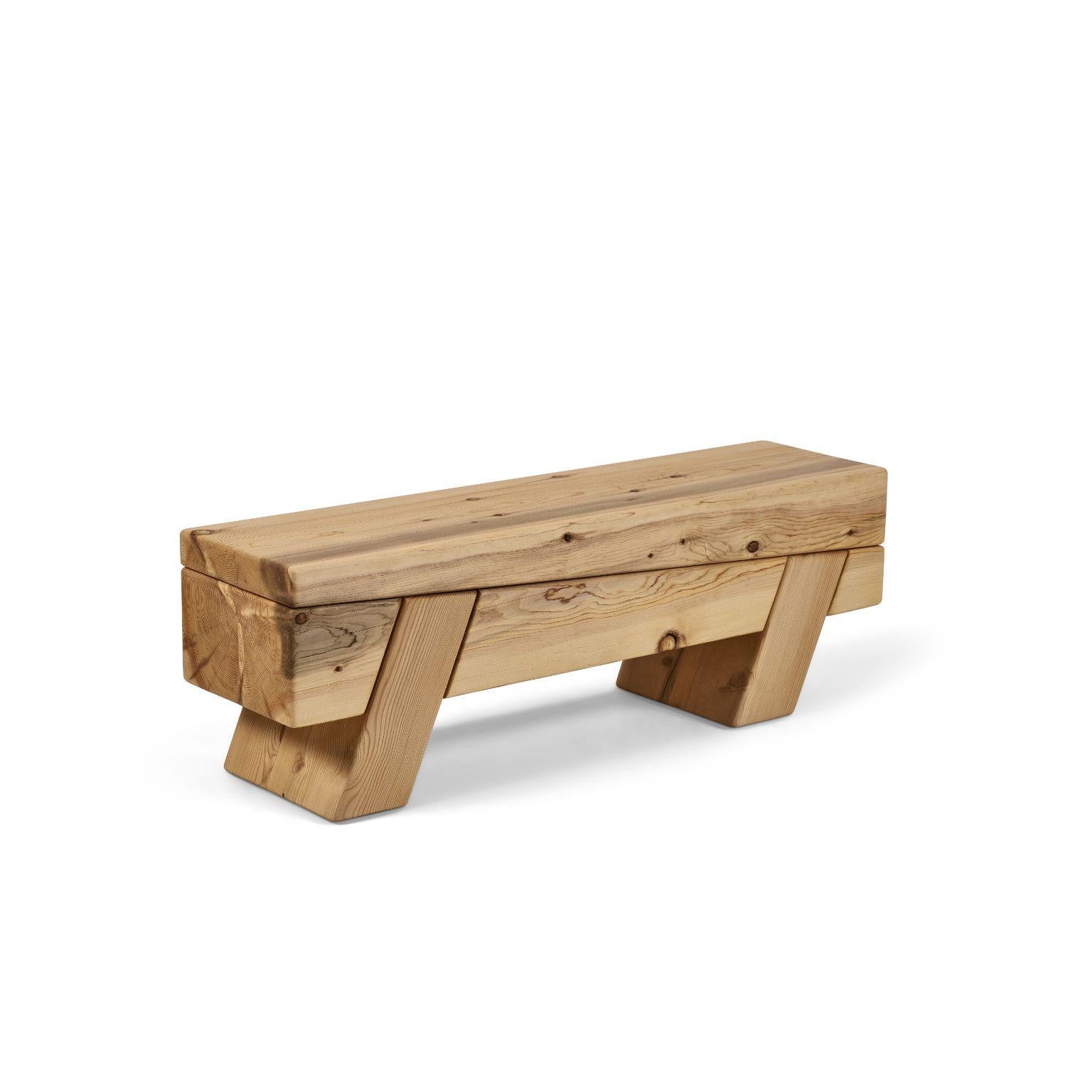 Aromatique Cedre Monoblock Bench by Contemporary Ecowood In New Condition For Sale In Geneve, CH