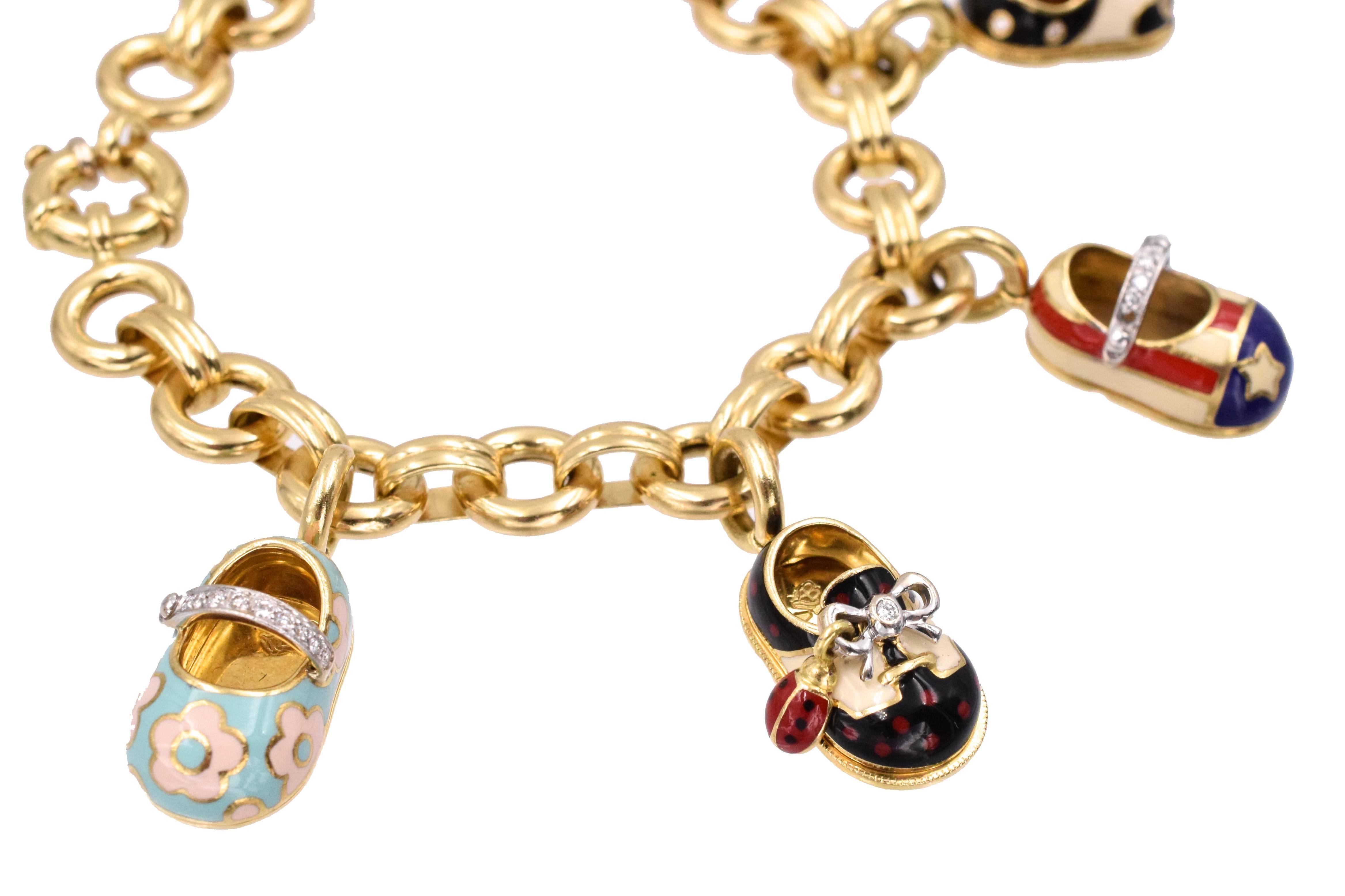 shoes charm bracelet