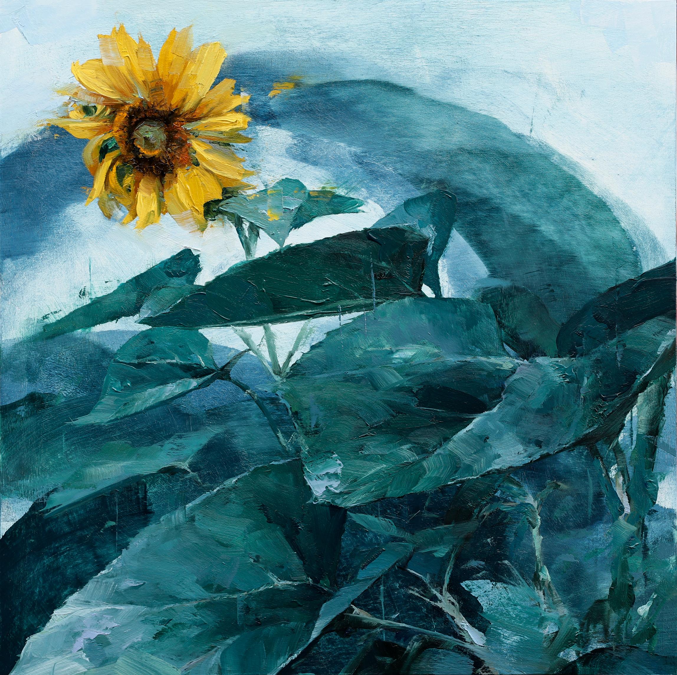 Aron Belka Landscape Painting - Sunflower Series #5