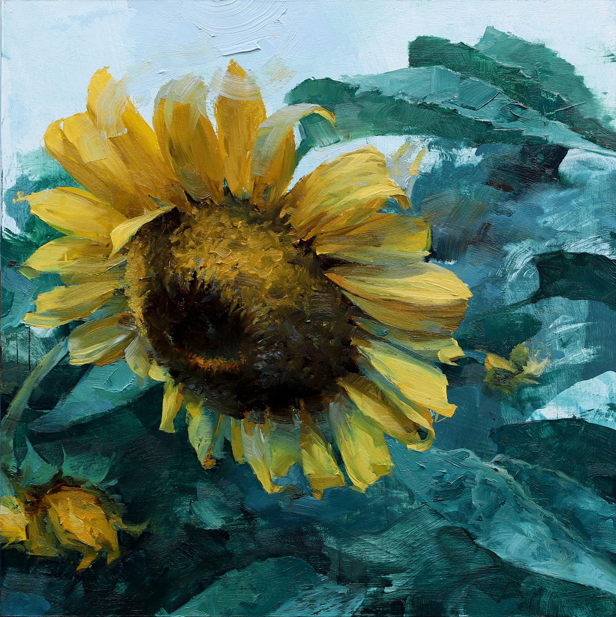 Aron Belka Landscape Painting - Sunflower Series #7