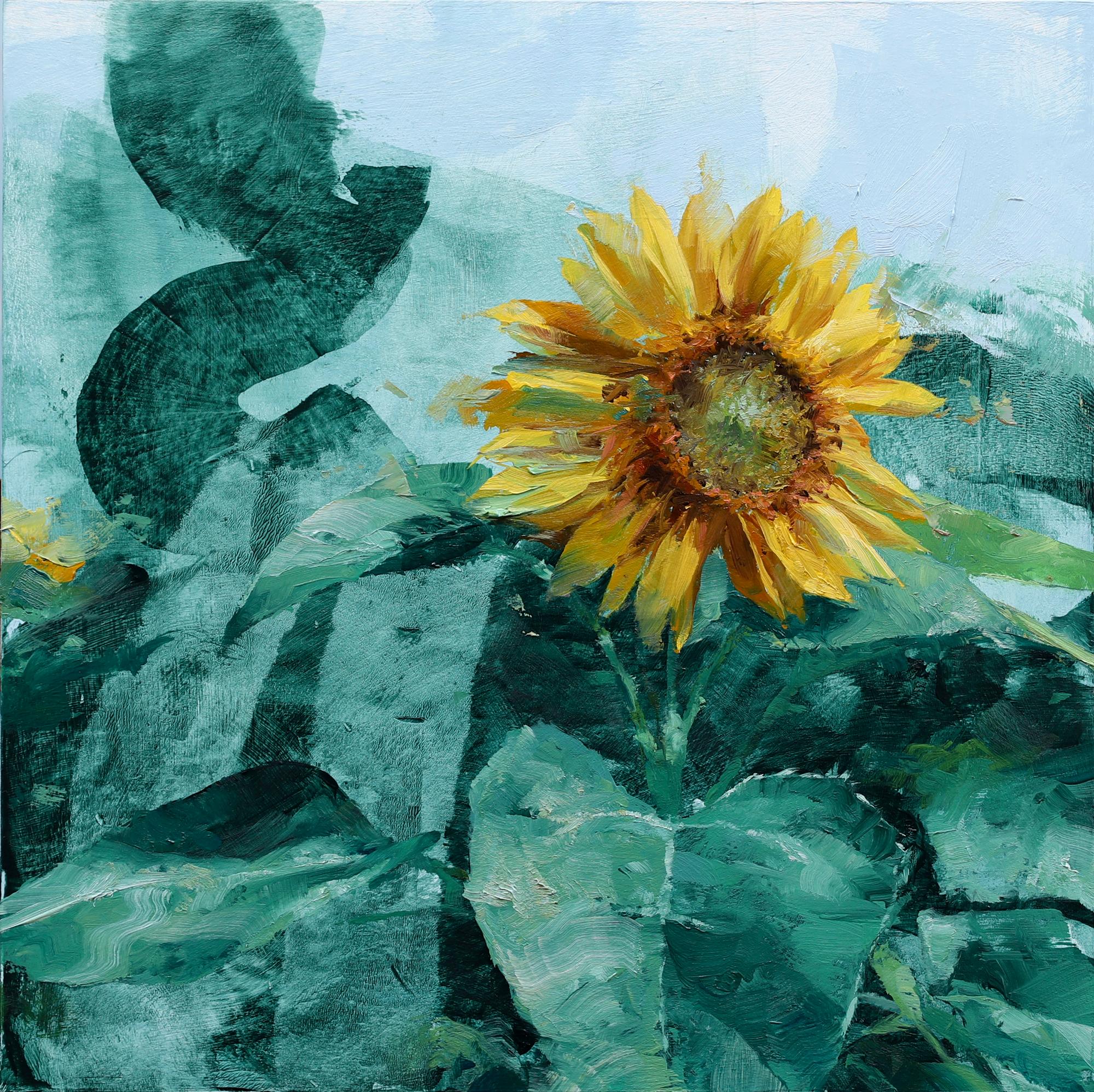 Aron Belka Landscape Painting - Sunflower Series #9