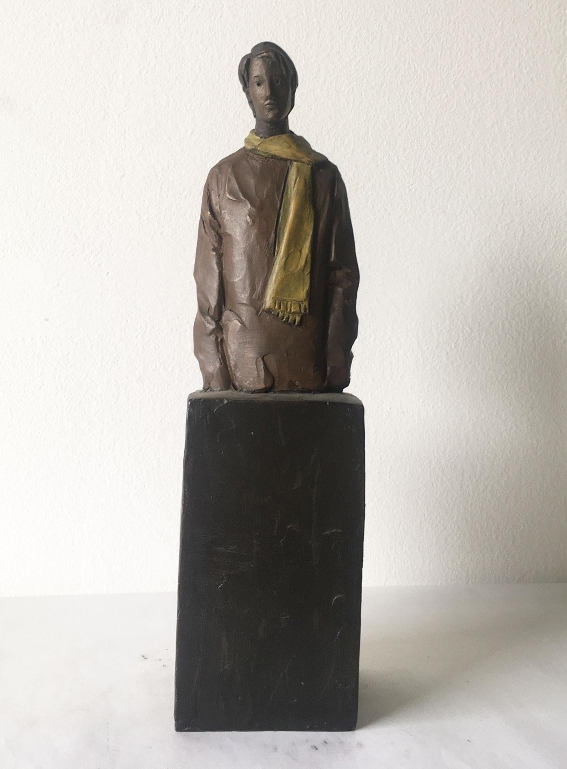Il Grande Freddo Italy Cast Bronze Man Figurine Sculpture by Aron Demetz For Sale 17