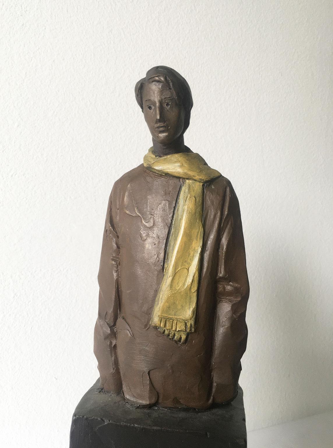 Il Grande Freddo Italy Cast Bronze Man Figurine Sculpture by Aron Demetz For Sale 18