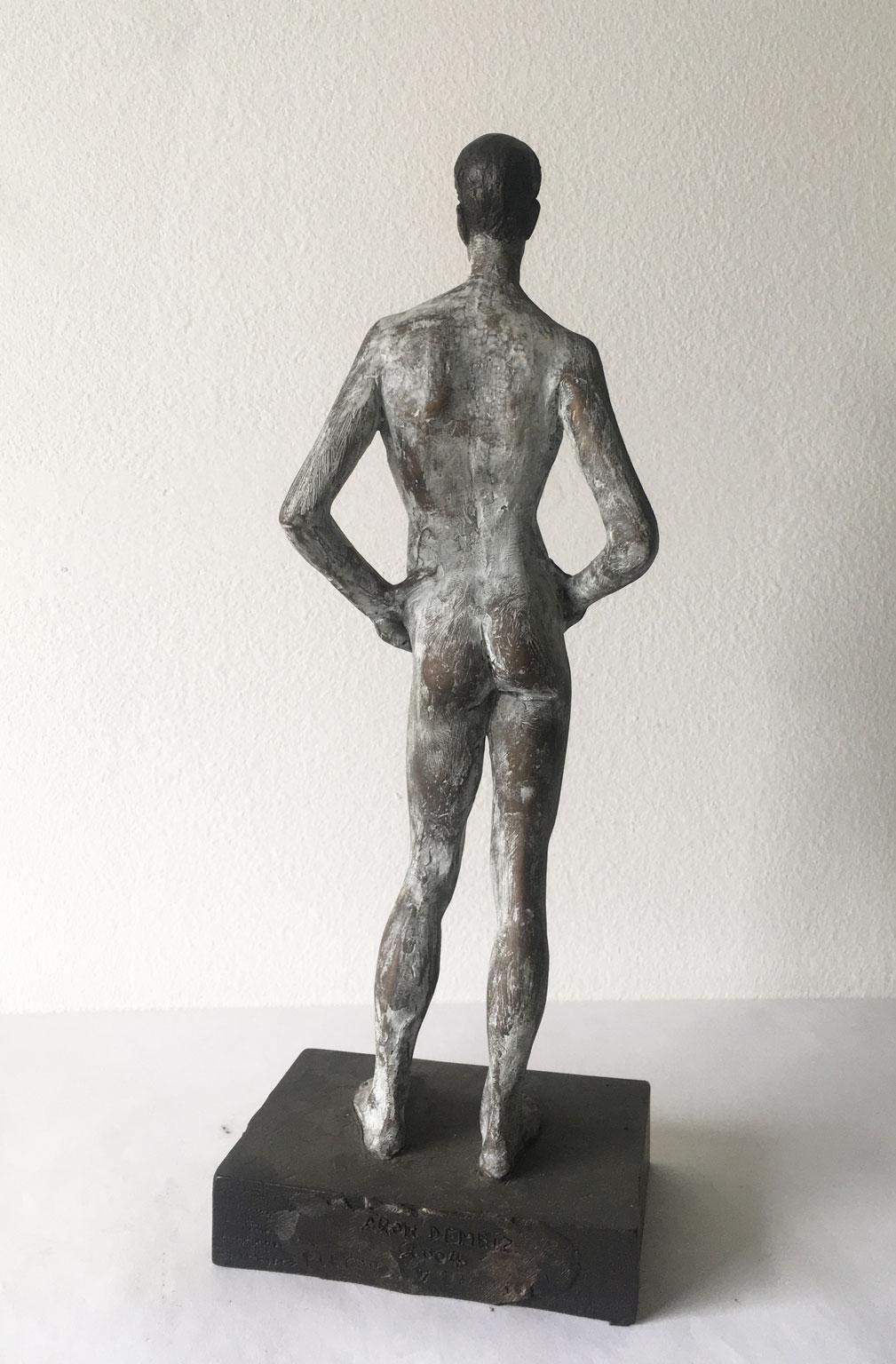 Ricordo Italy Cast Bronze Figurine Man Sculpture by Aron Demetz For Sale 11