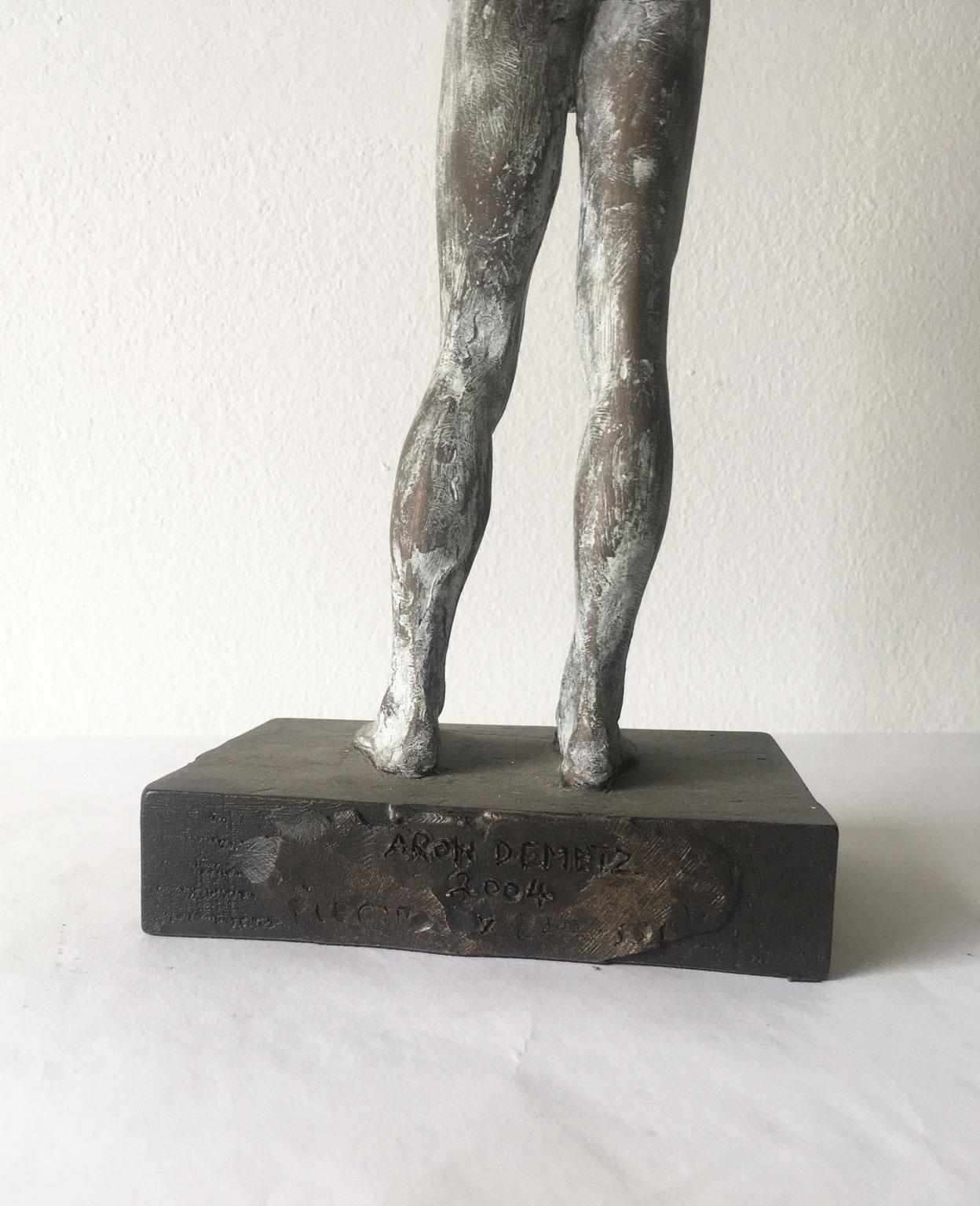Ricordo Italy Cast Bronze Figurine Man Sculpture by Aron Demetz For Sale 12