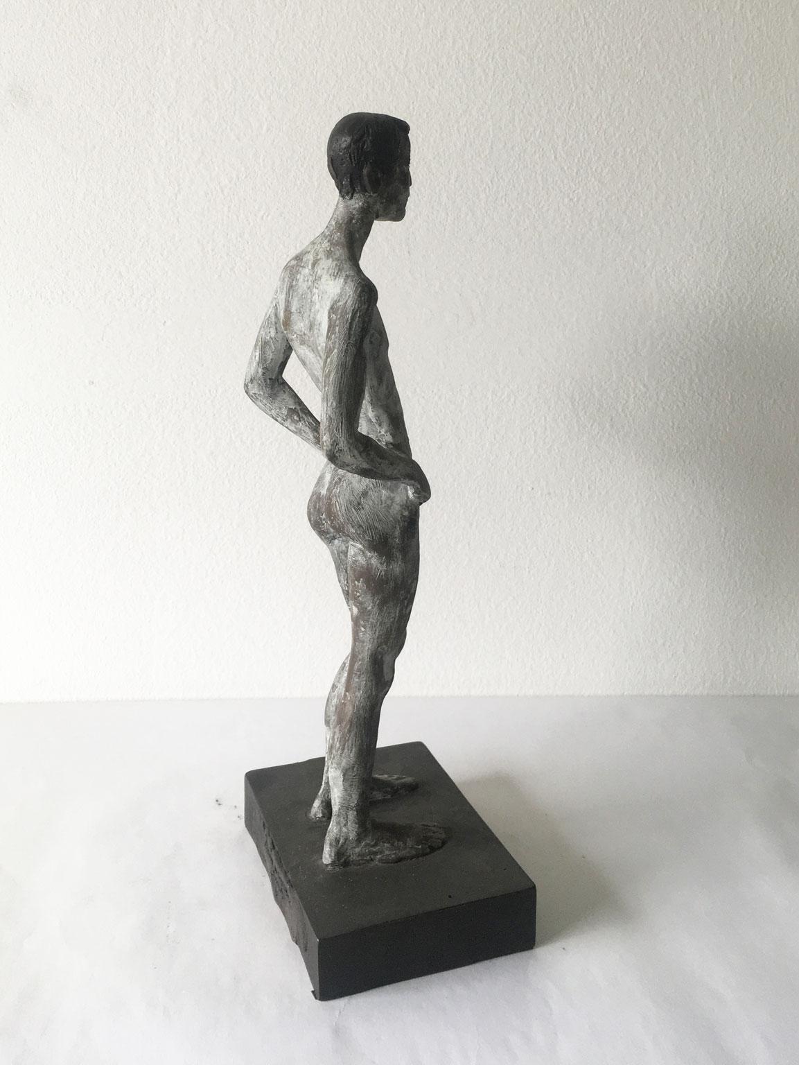Ricordo Italy Cast Bronze Figurine Man Sculpture by Aron Demetz For Sale 14