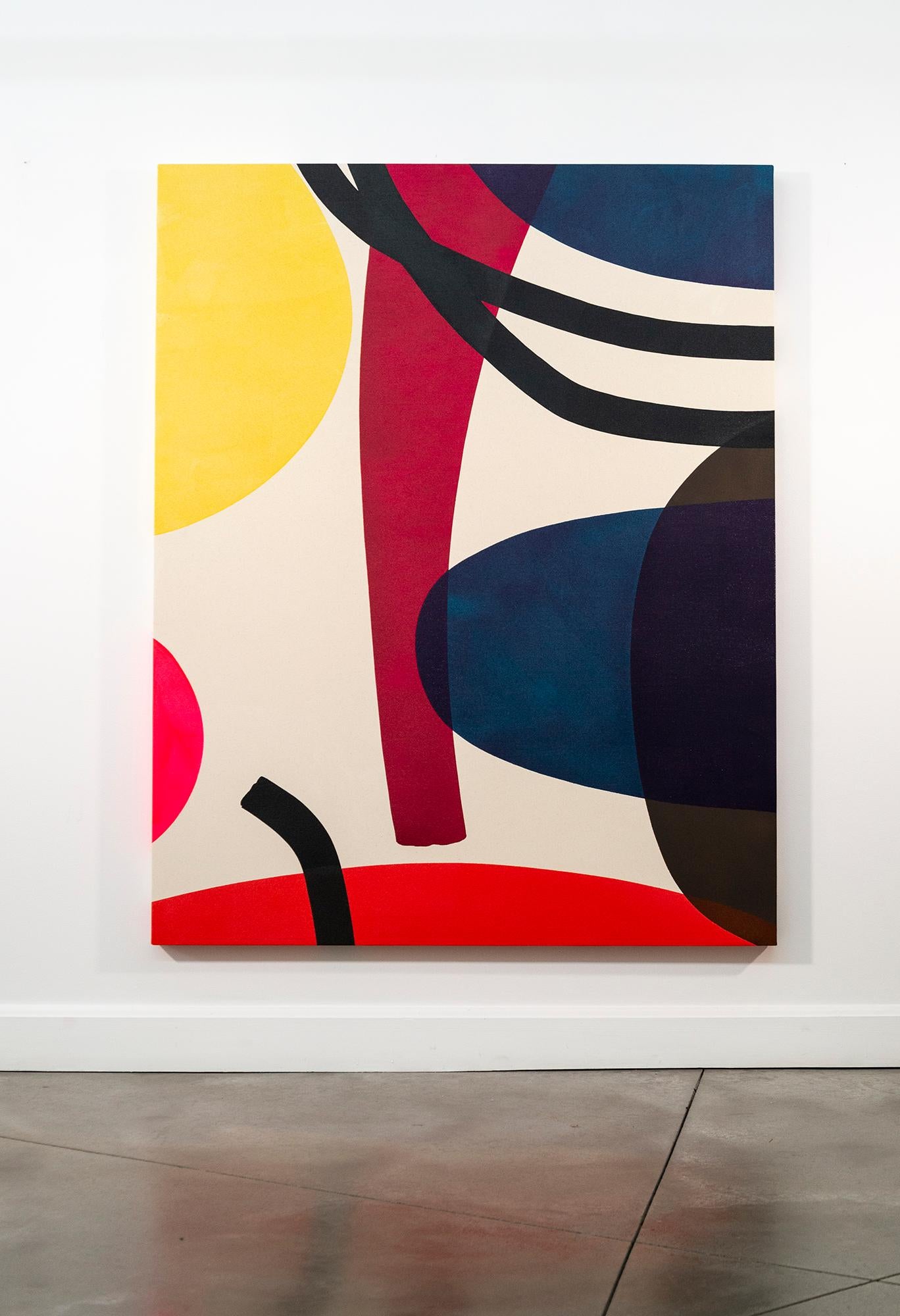 Un palco affollato - minimalista, contemporaneo, astratto, acrilico su tela - Painting Astratto di Aron Hill