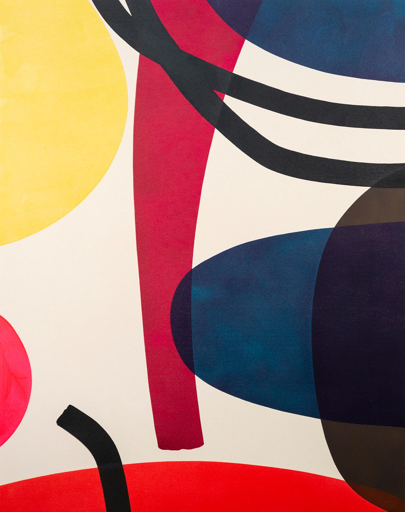 Un palco affollato - minimalista, contemporaneo, astratto, acrilico su tela - Painting di Aron Hill