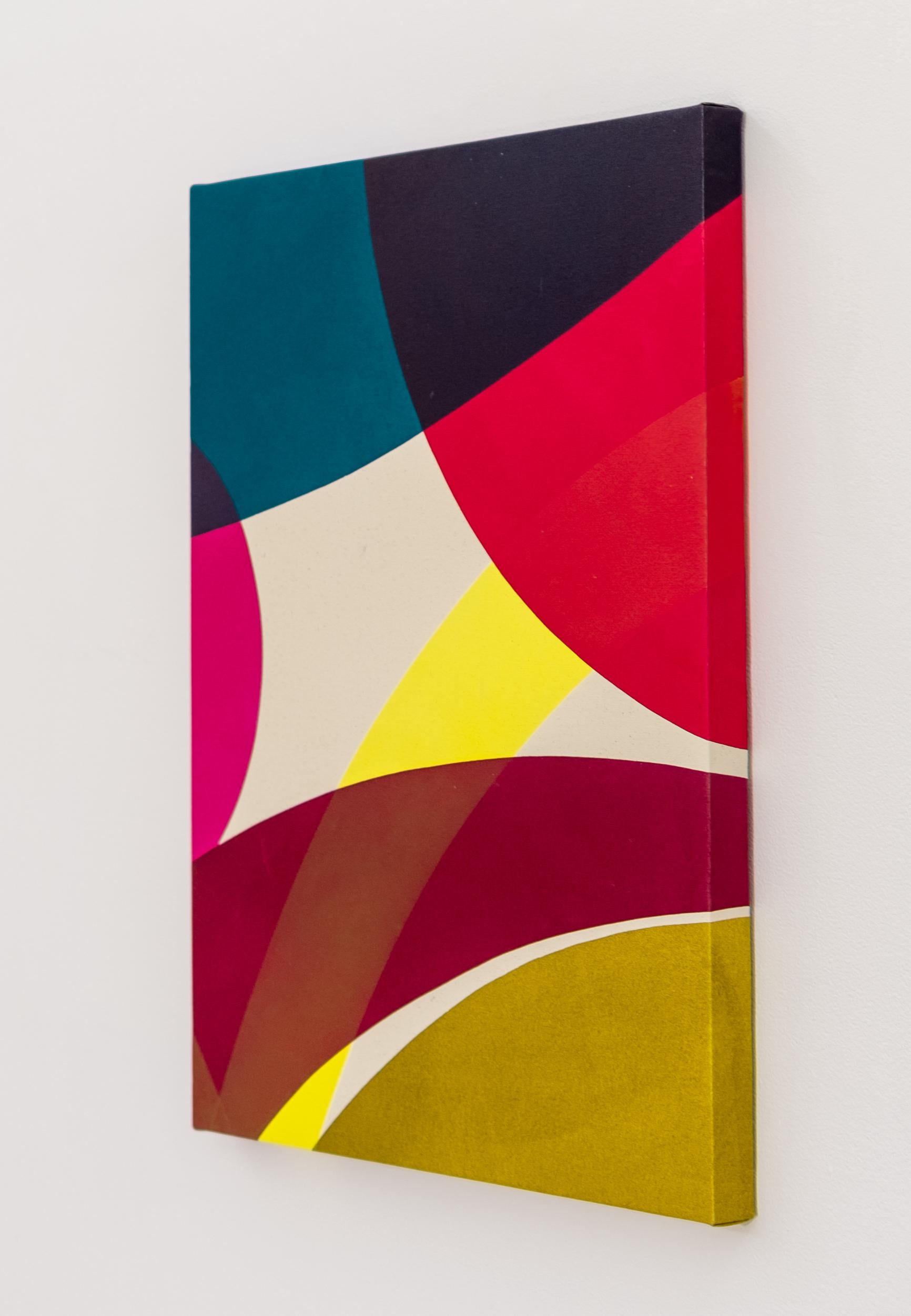 Colour Study 1 - minimalista, contemporaneo, astratto, acrilico su tela - Abstract Painting Rosso di Aron Hill