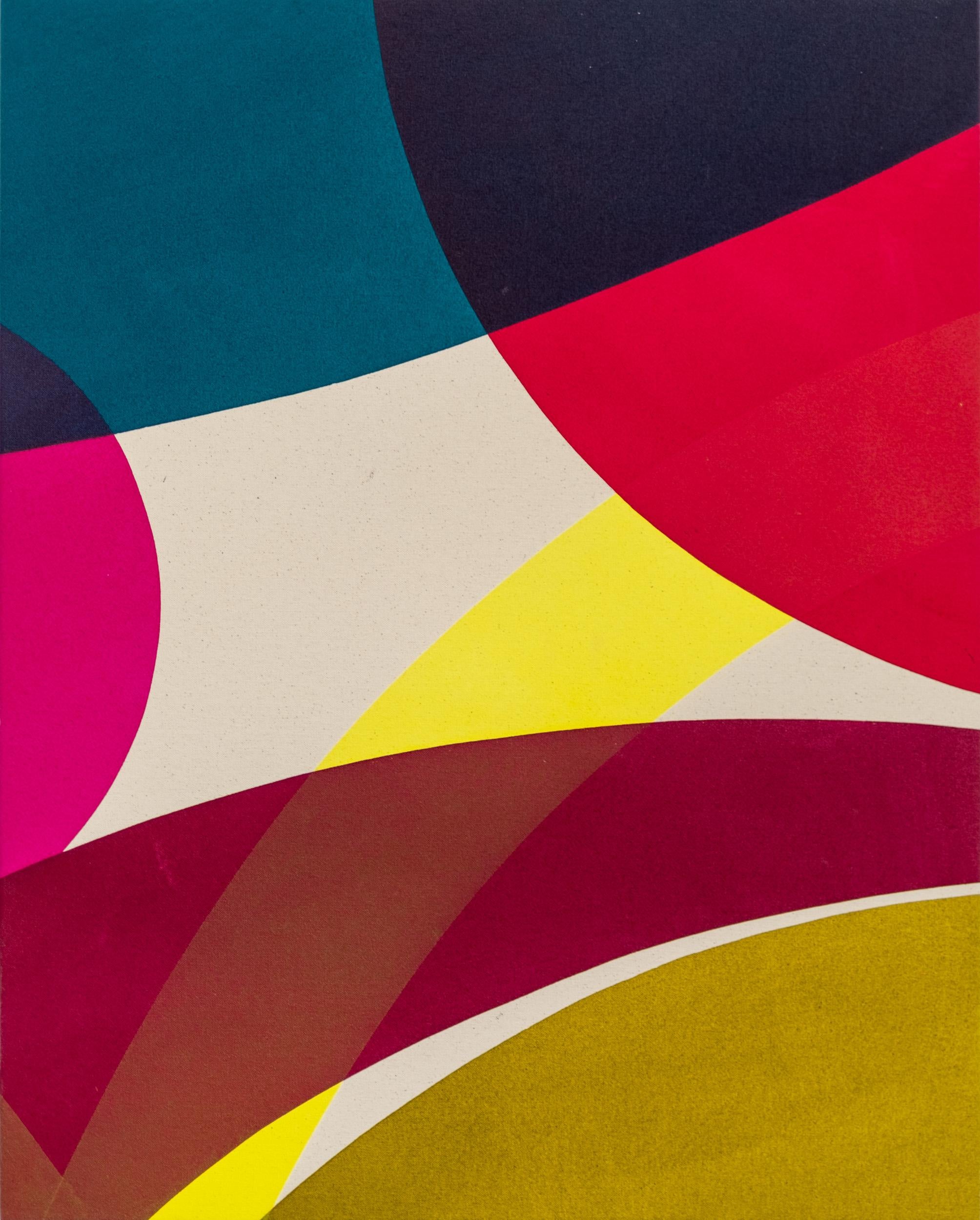 Abstract Painting di Aron Hill - Colour Study 1 - minimalista, contemporaneo, astratto, acrilico su tela