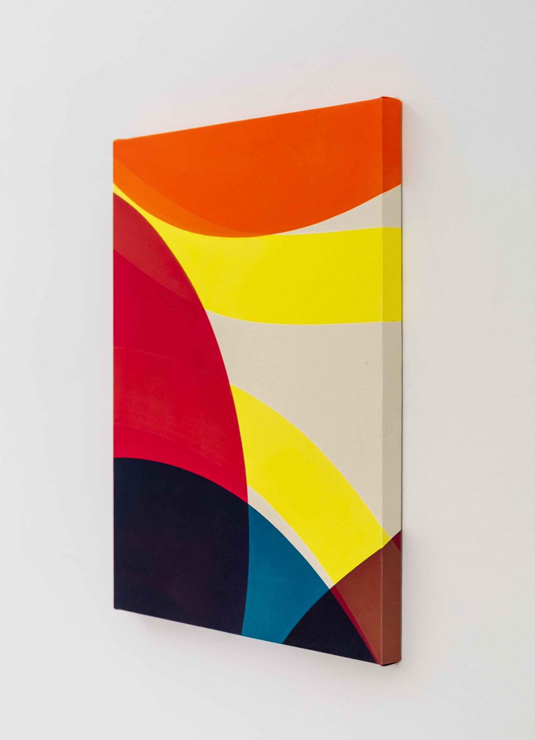 Colour Study 2 - minimalista, contemporaneo, astratto, acrilico su tela - Abstract Painting Rosso di Aron Hill