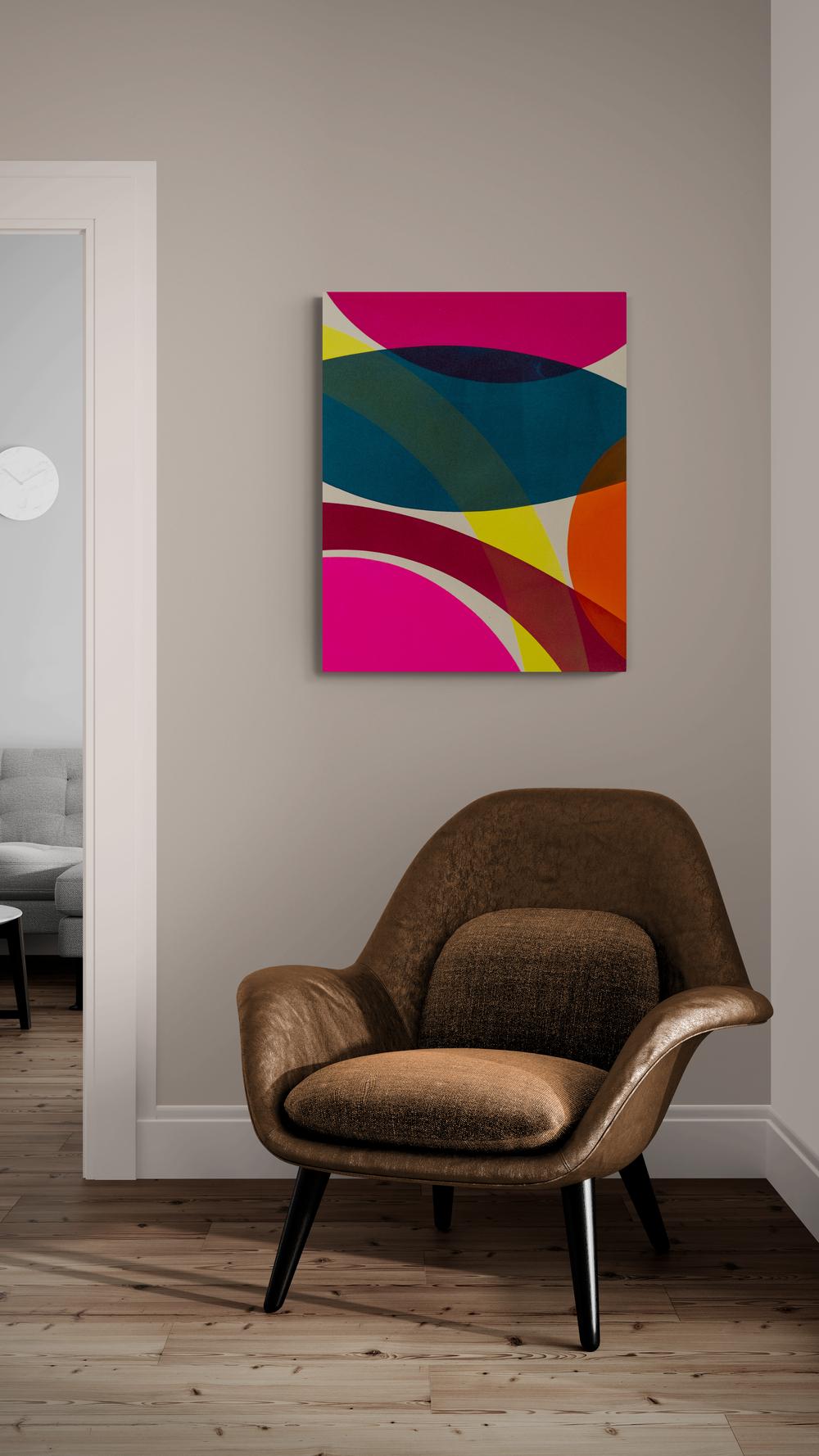 Colour Study 4 - minimaliste, contemporaine, abstraite, acrylique sur toile en vente 7