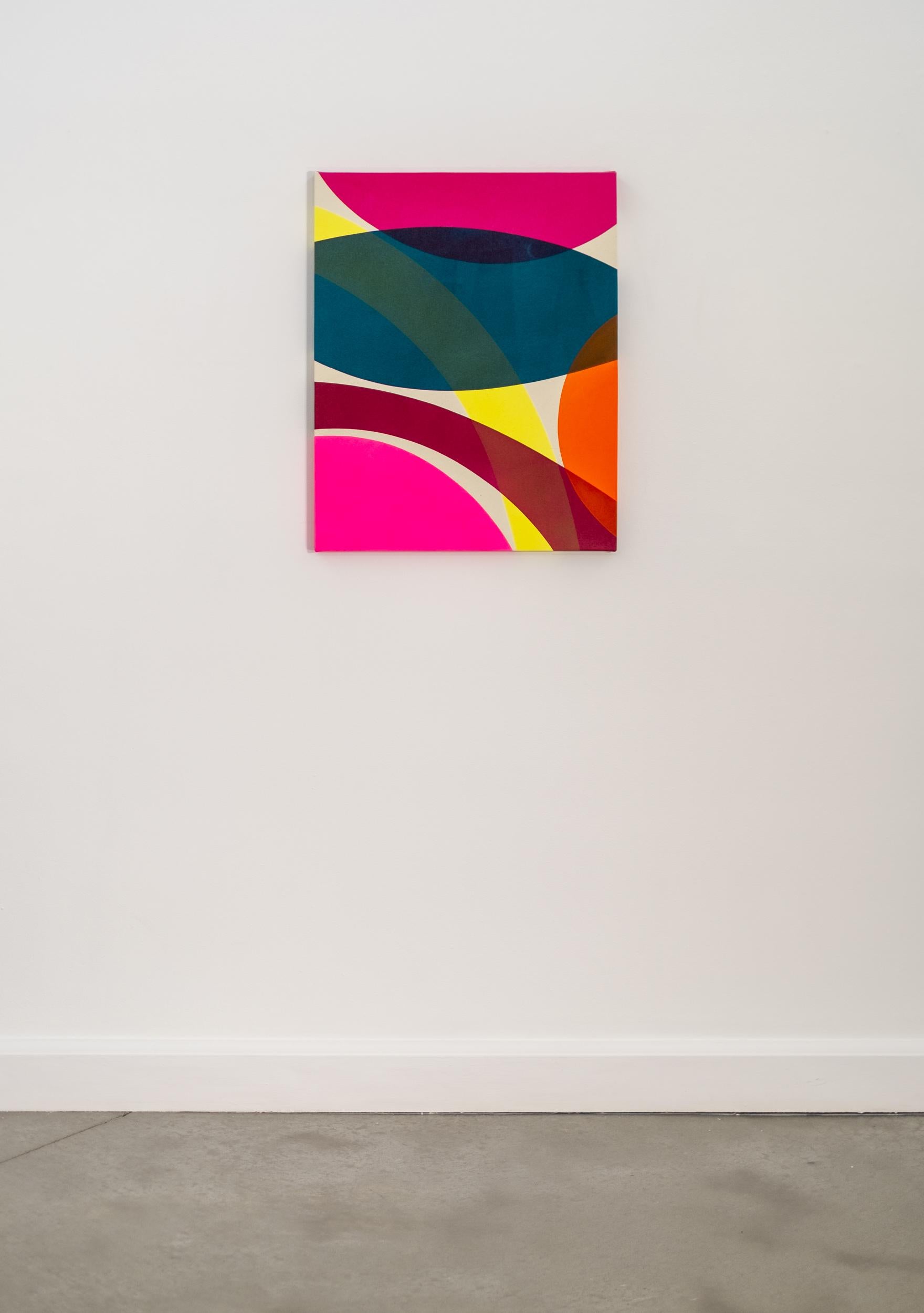Colour Study 4 - minimaliste, contemporaine, abstraite, acrylique sur toile - Abstrait Painting par Aron Hill